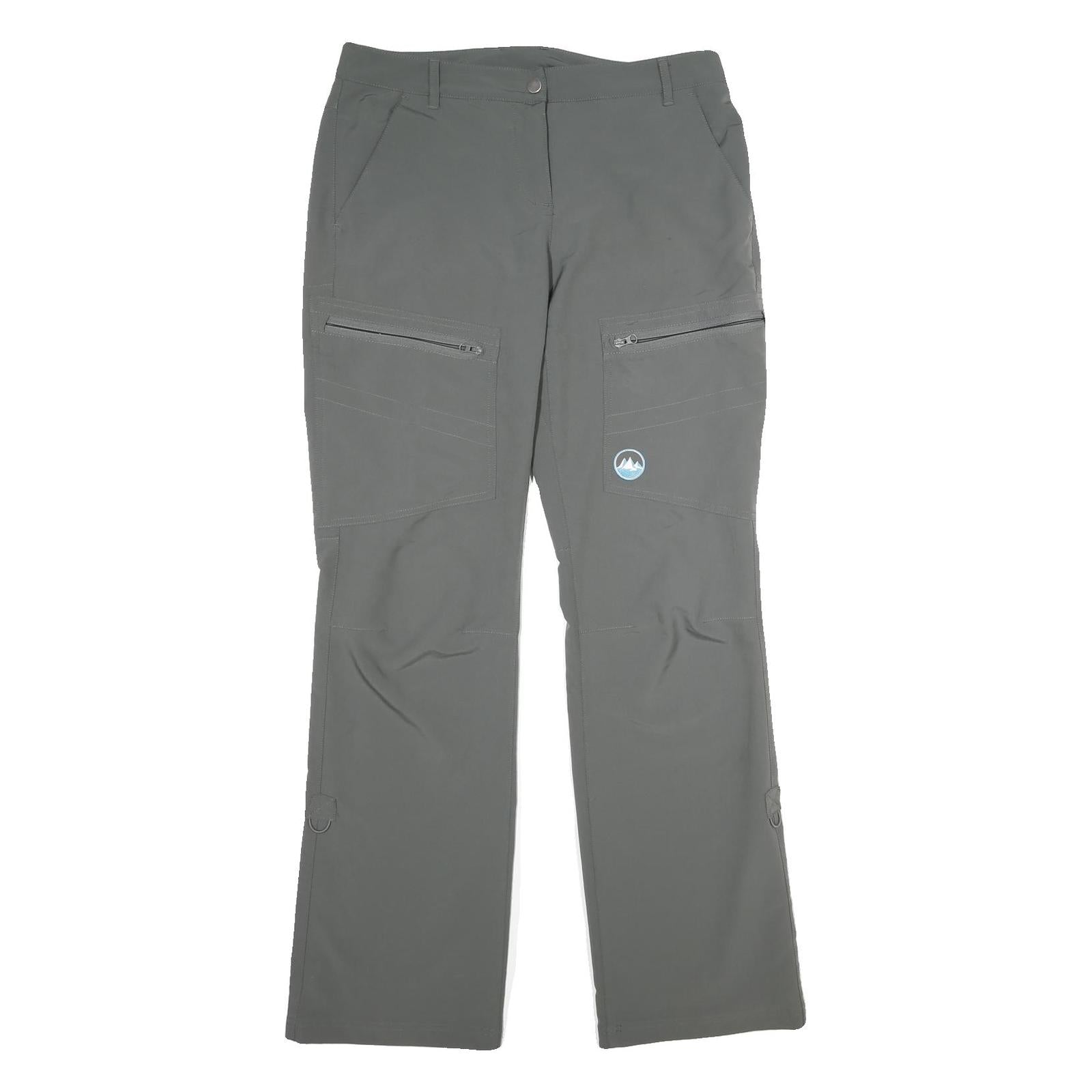 POLARINO Womens Polyester Blend Green Regular Fit Straight Leg Trousers W32 L34 Refurbished - N/A refurbished available on Cerqular