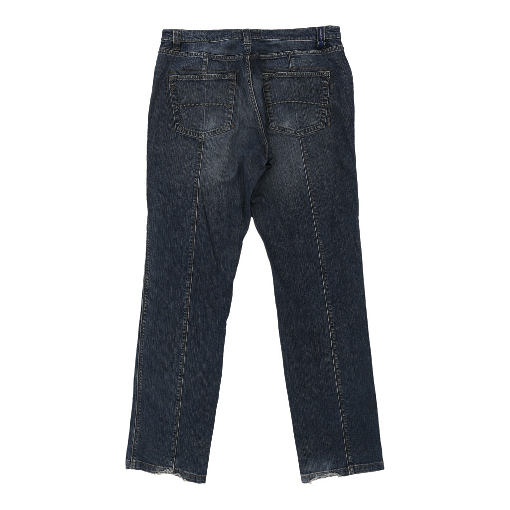 Trussardi Jeans - 36W 35L Dark Wash Cotton Refurbished - Thrifted (note: this is a term often used to describe second- refurbished available on Cerqular