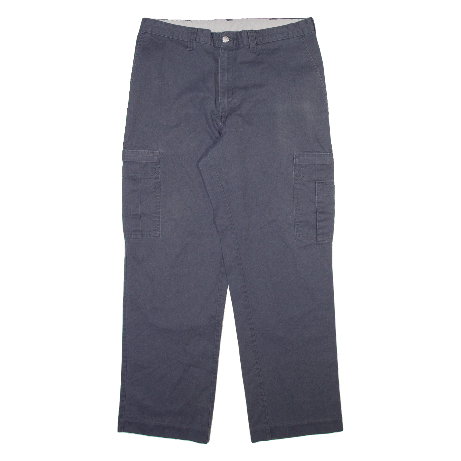DICKIES Cargo Mens Trousers Grey Regular Straight W36 L32 Refurbished - N/A refurbished available on Cerqular
