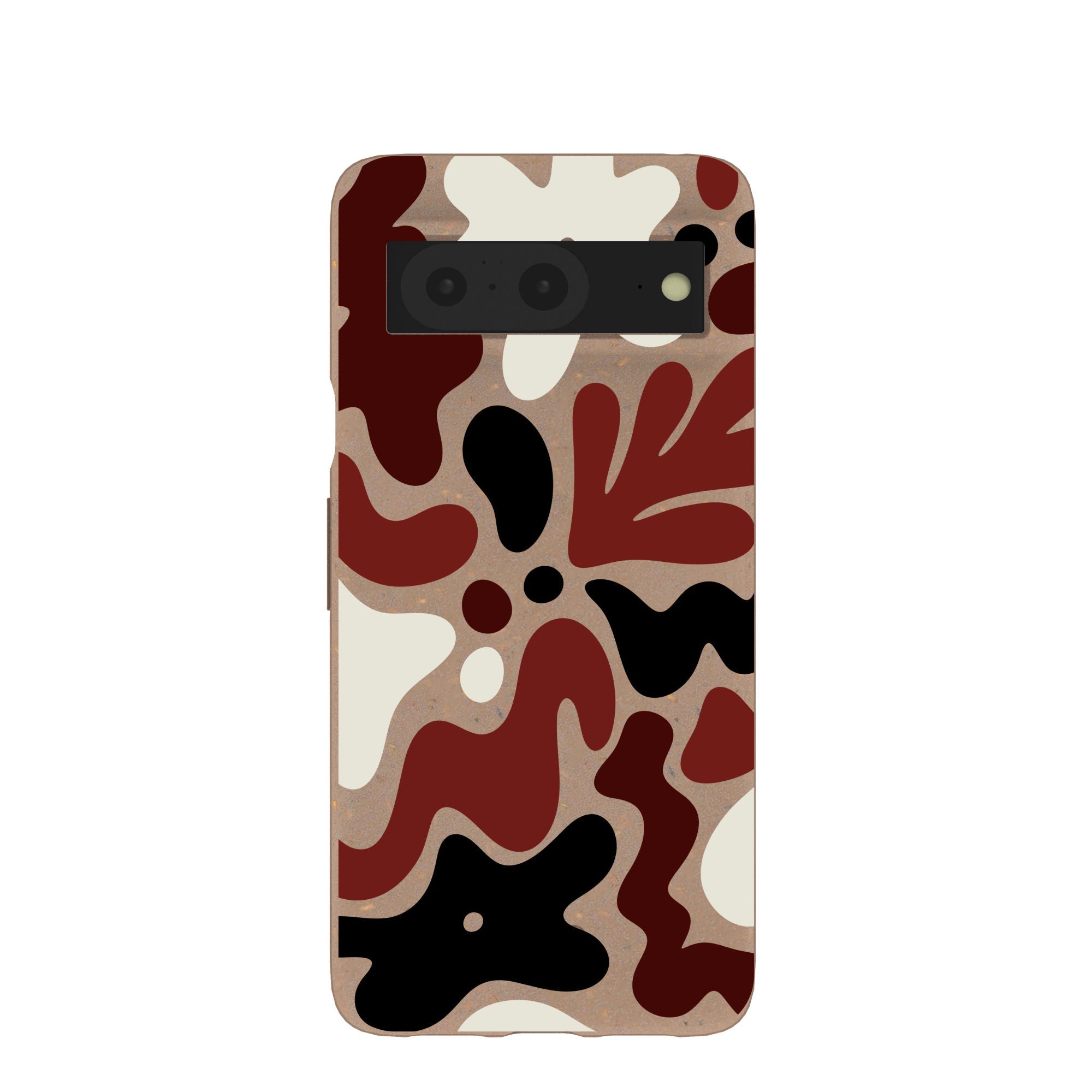 Chocolate Brown Earthy Curves Google Pixel 8 Case Refurbished - Pela Case refurbished available on Cerqular