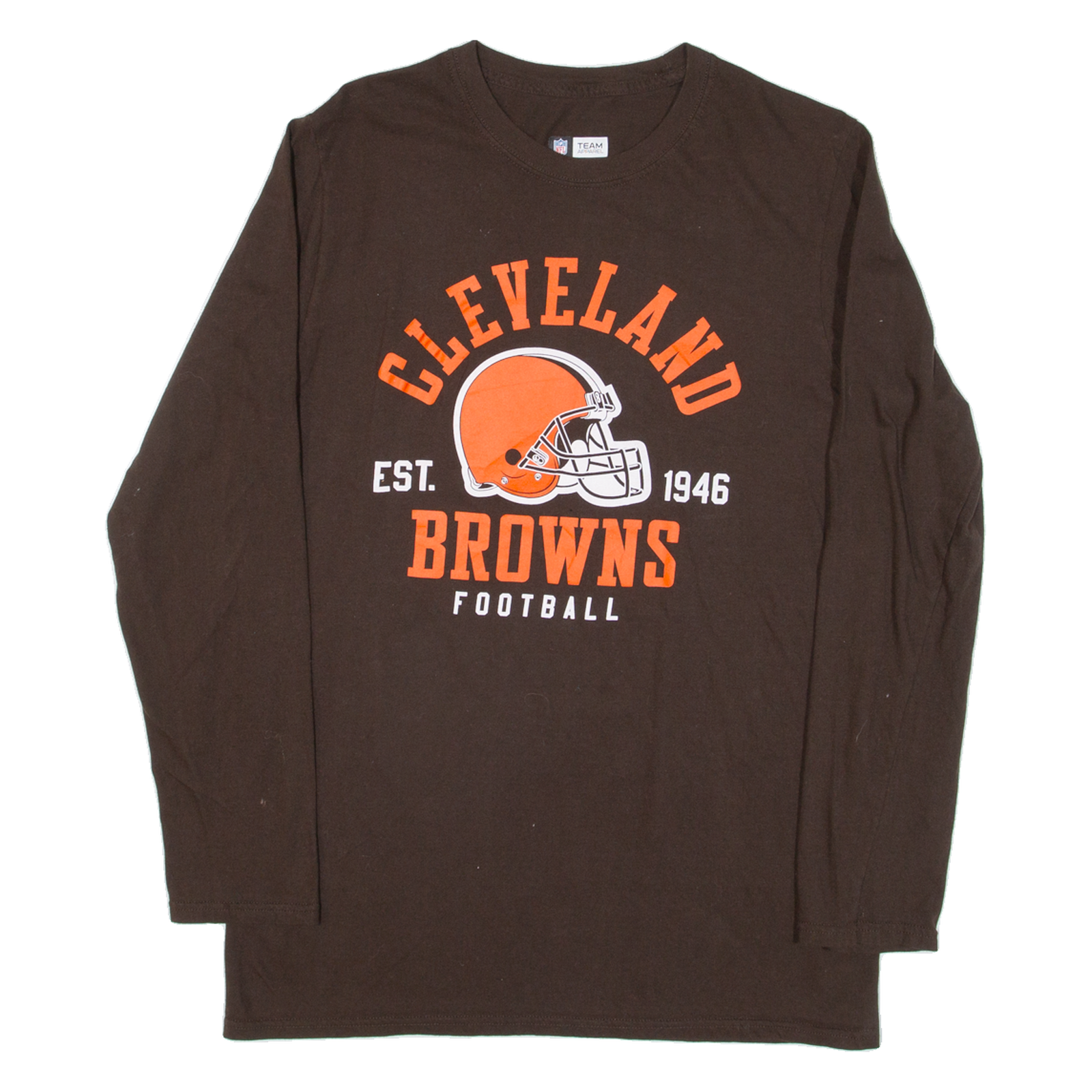 NFL Cleveland Browns Mens T-Shirt Brown Long Sleeve USA M Refurbished - N/A refurbished available on Cerqular