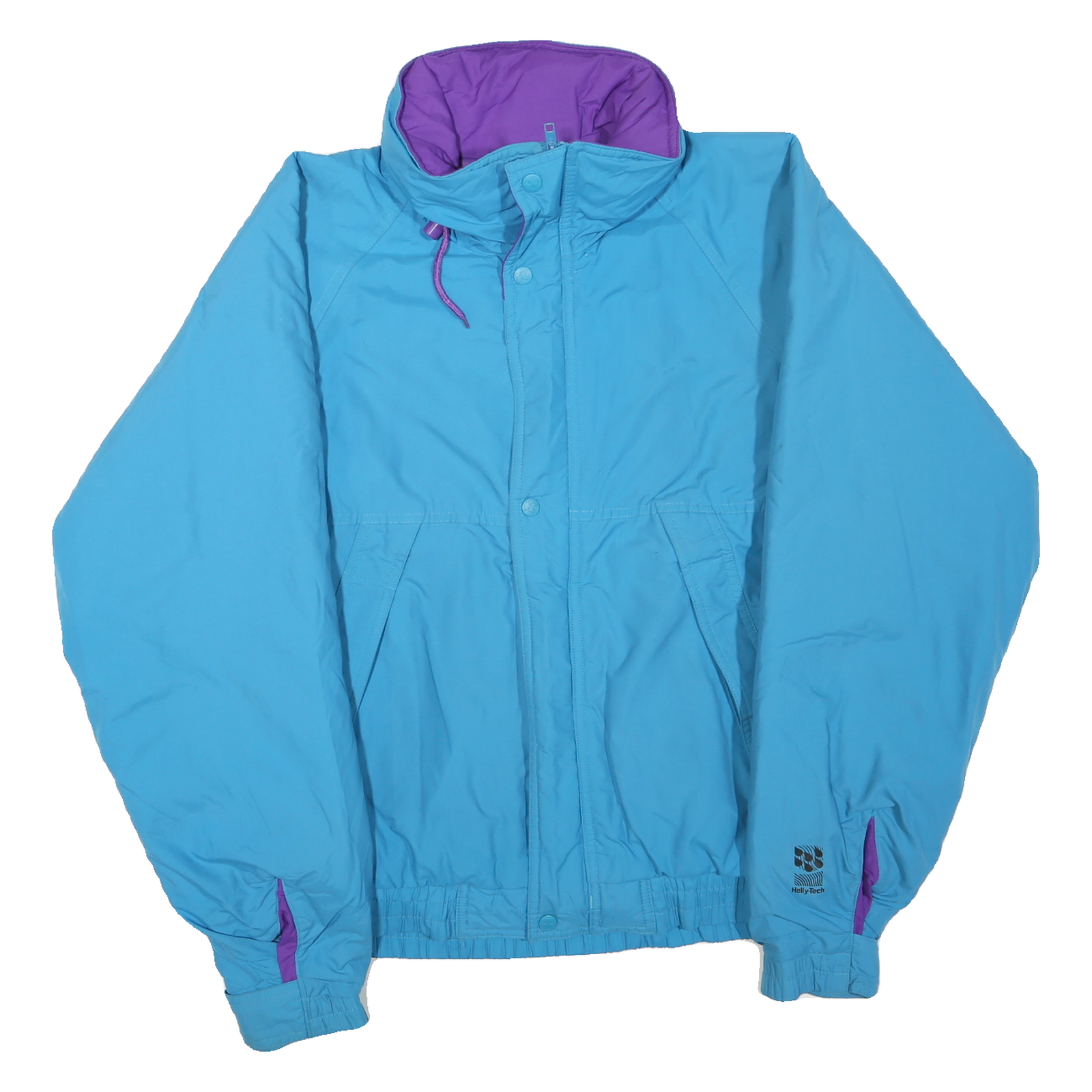 HELLY HANSEN Mens Blue & Purple Outdoor Jacket S Polyester Blend Zip Collar Refurbished - N/A refurbished available on Cerqular