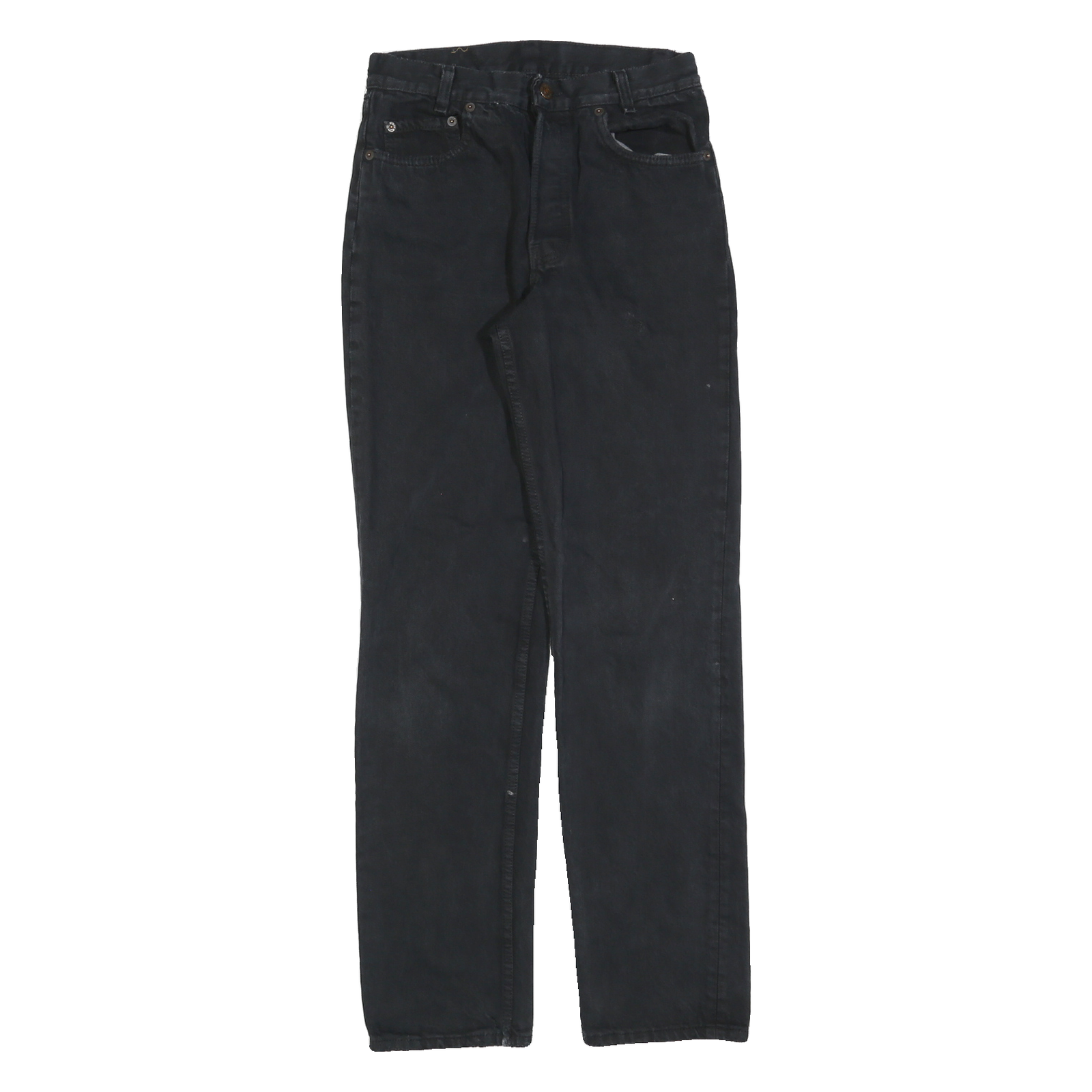 LEVI'S Womens Regular Black Jeans Denim W26 L32 Button Closure Classic Fit Refurbished - N/A refurbished available on Cerqular