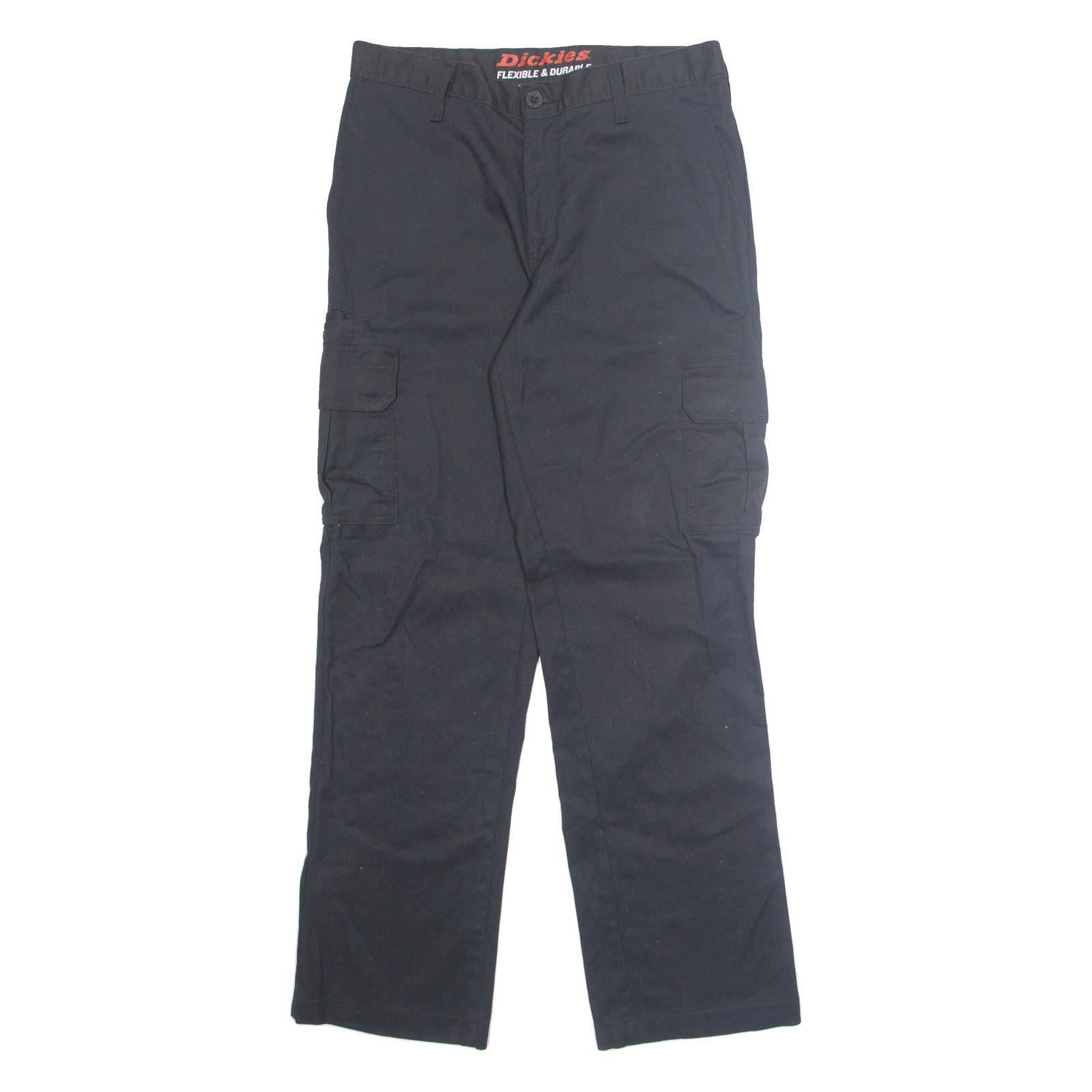 DICKIES Chino Workwear Cargo Mens Trousers Black Regular Straight W30 L32 Refurbished - N/A refurbished available on Cerqular