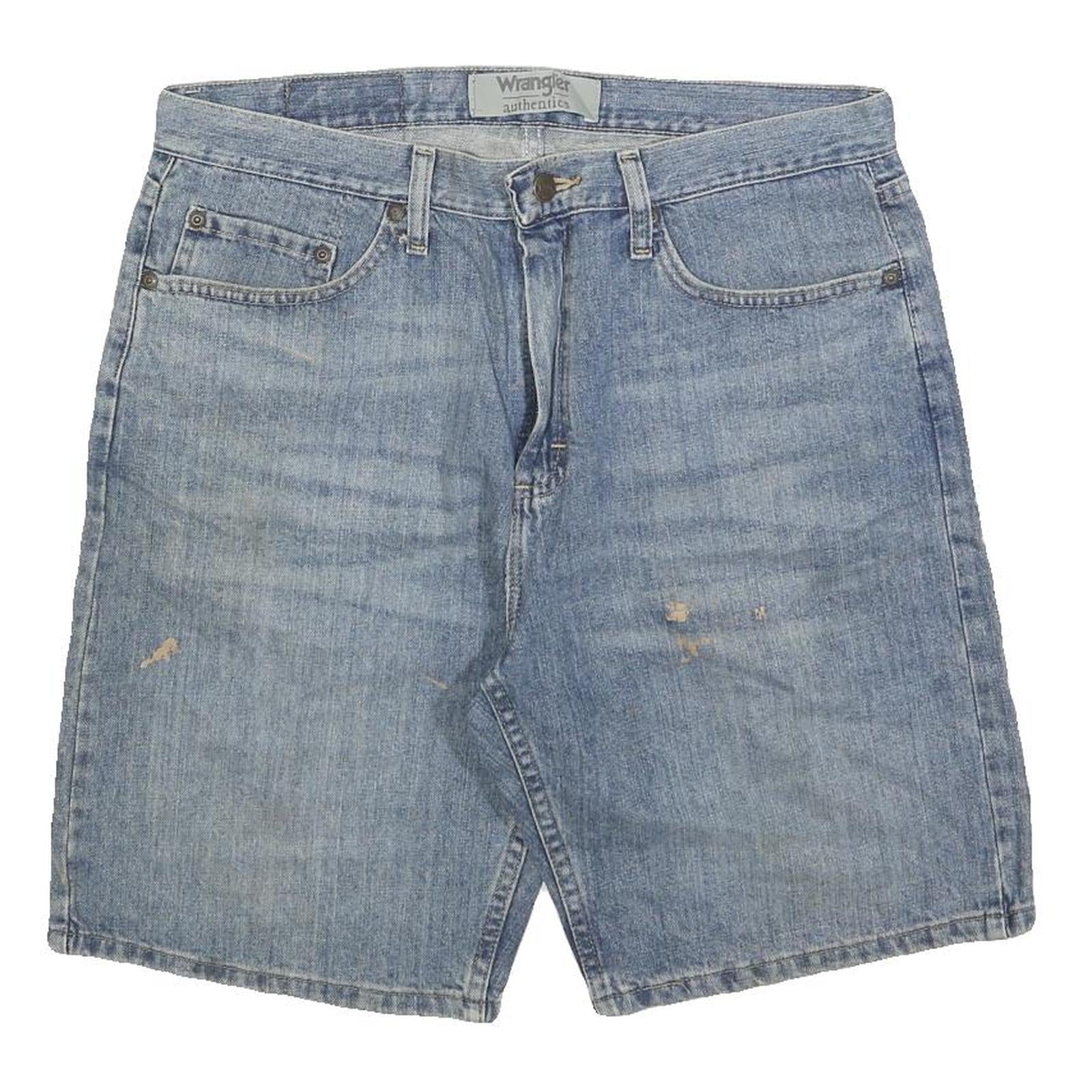 Buy WRANGLER Mens Denim Blue Cotton Blend Casual Shorts M W33 Authentic Label Refurbished - $18.19 WRANGLER Mens Denim Blue Cotton Blend Casual Shorts M W33 Authentic Label Refurbished - N/A refurbished available on Cerqular