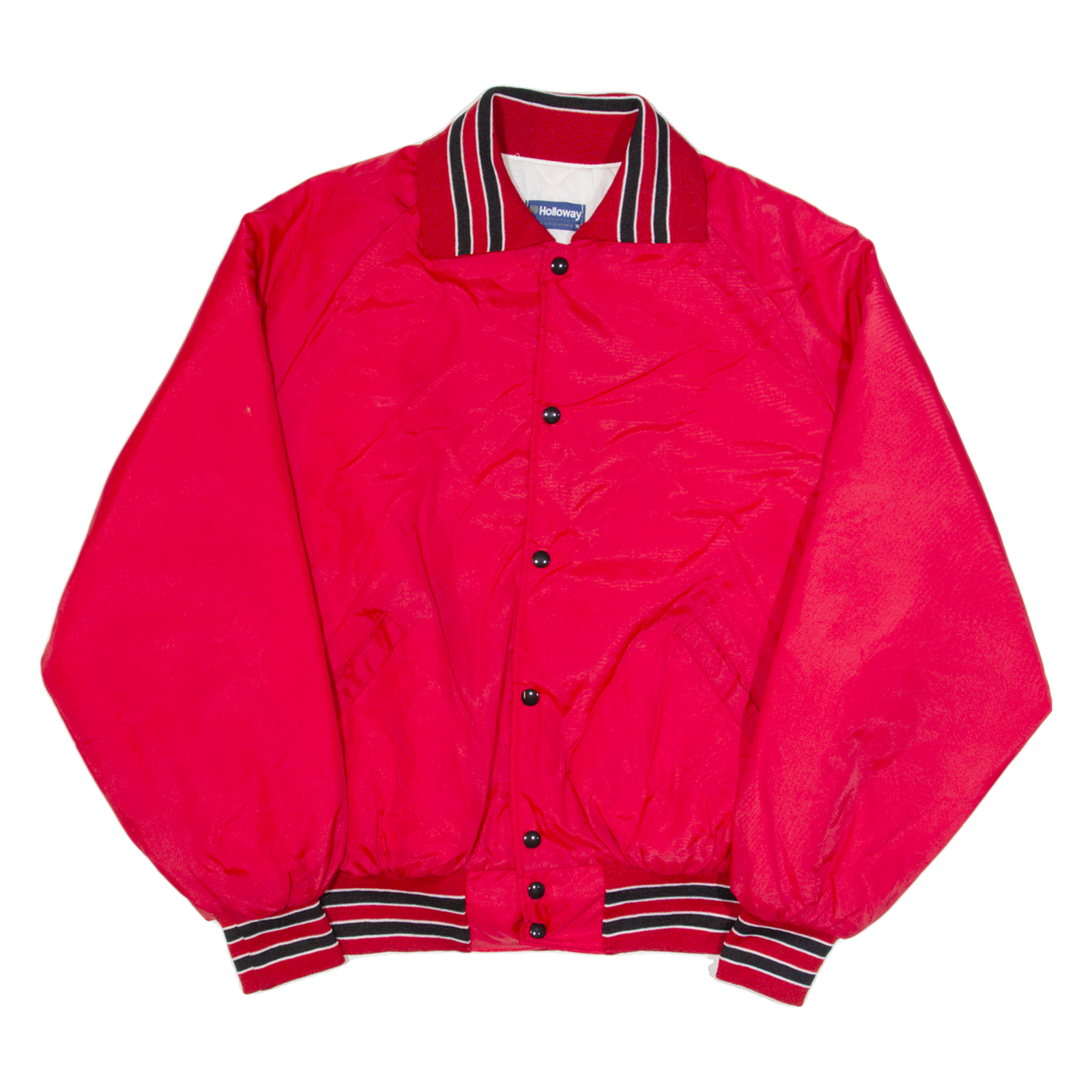 HOLLOWAY Fort Defiance Mens Varsity Jacket Red 90s XL Refurbished - N/A refurbished available on Cerqular