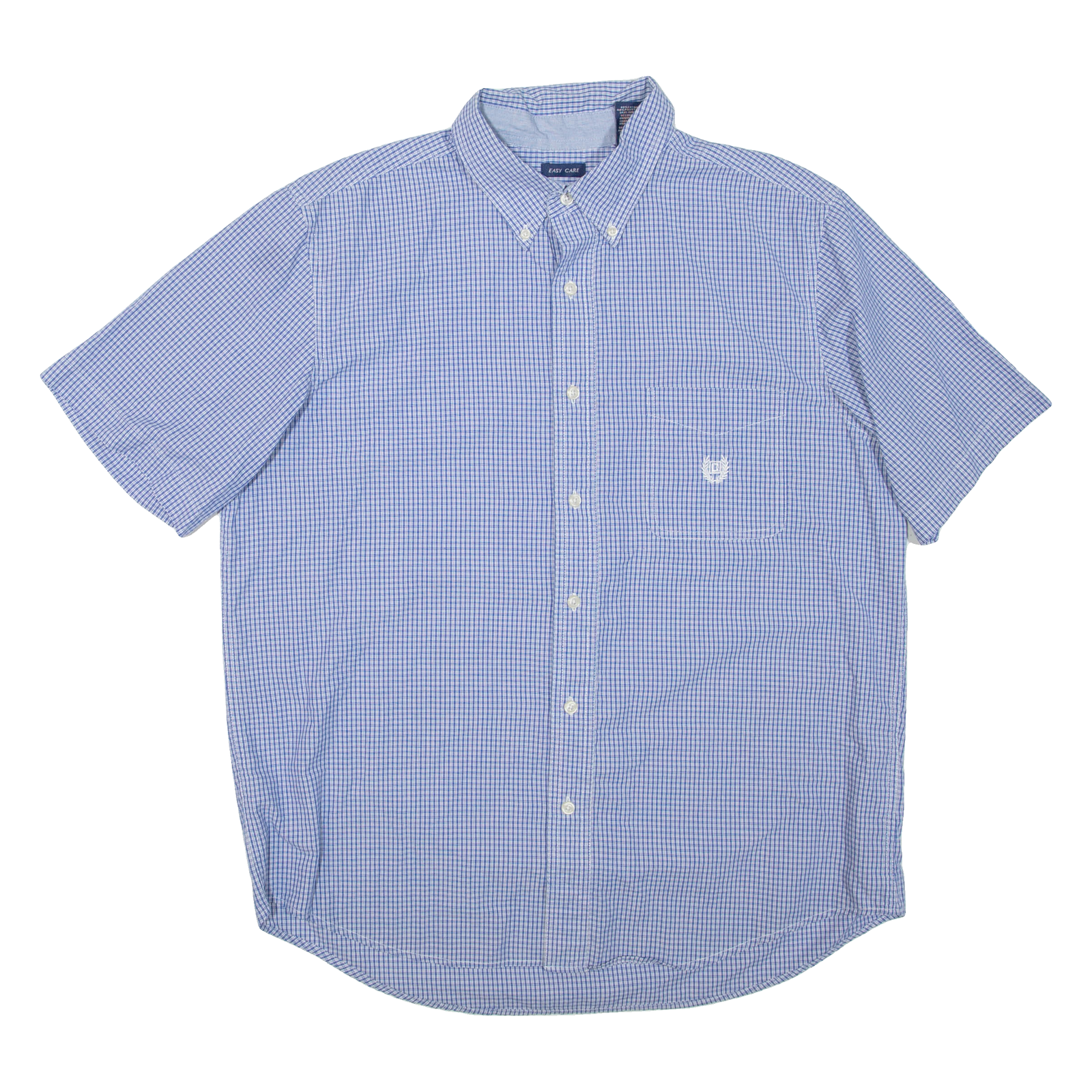 CHAPS Mens Shirt Blue Check L Refurbished - N/A refurbished available on Cerqular