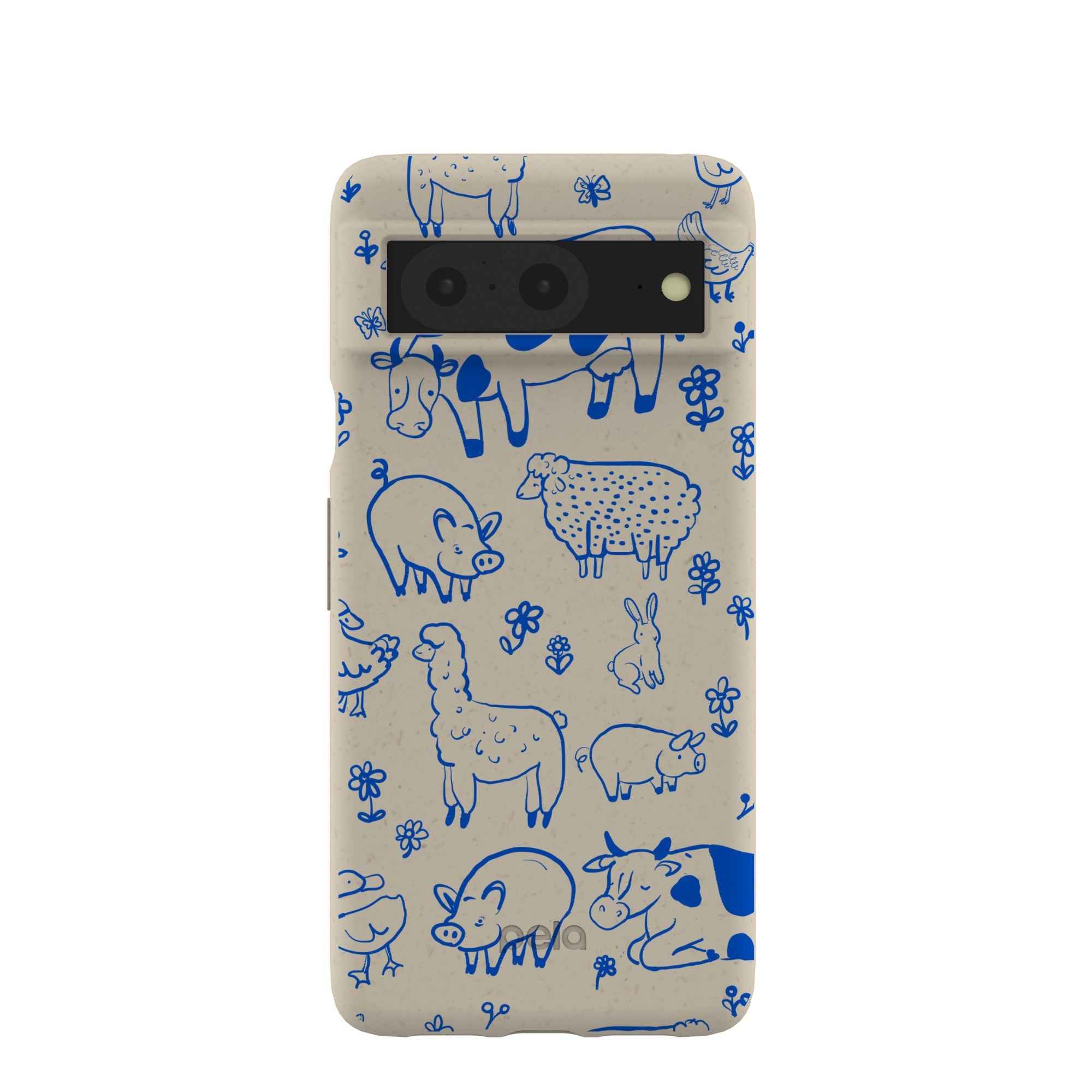 London Fog Happy Farmyard Google Pixel 8 Case Refurbished - Pela Case refurbished available on Cerqular