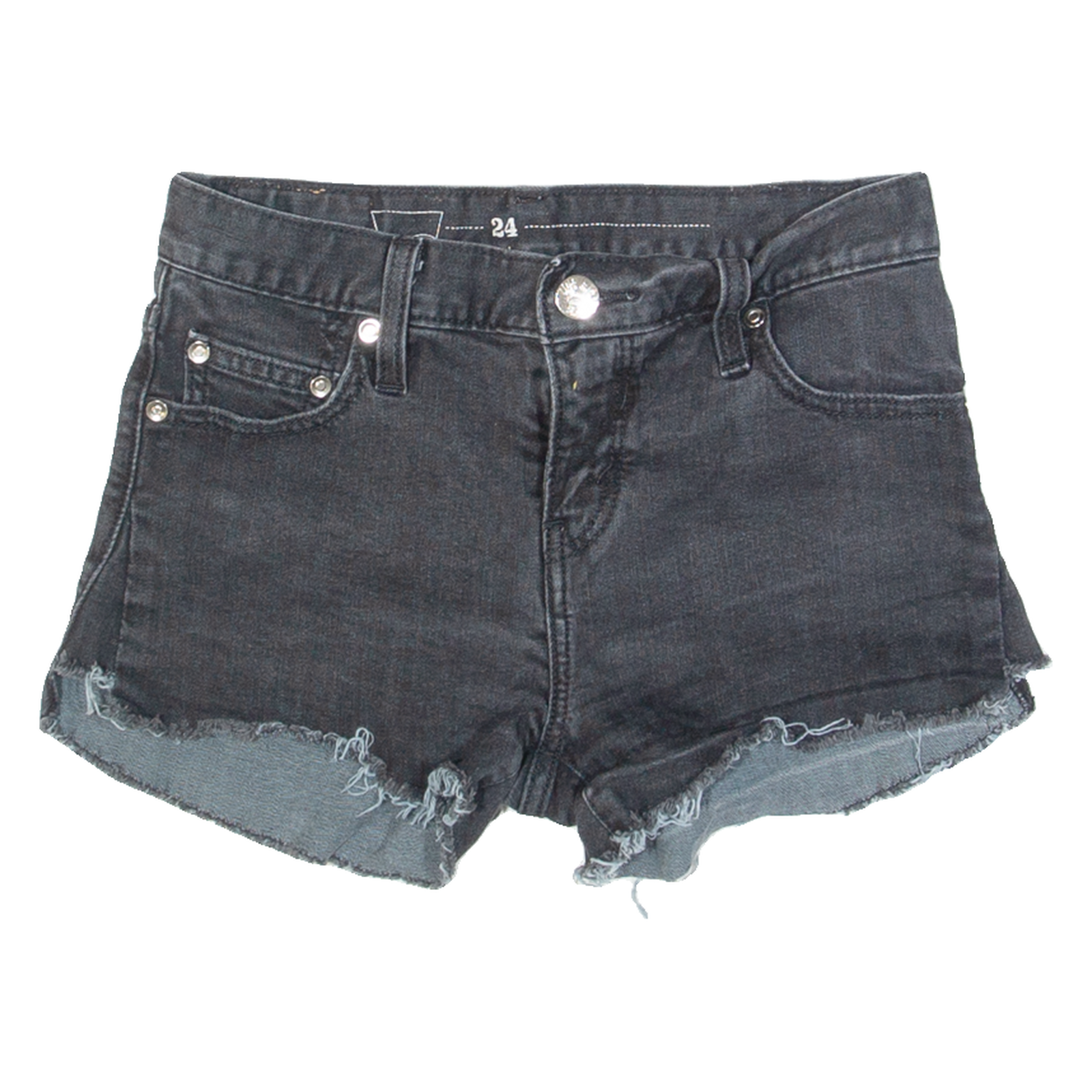 LEVI'S Womens Denim Shorts Blue XS W24 Refurbished - N/A refurbished available on Cerqular