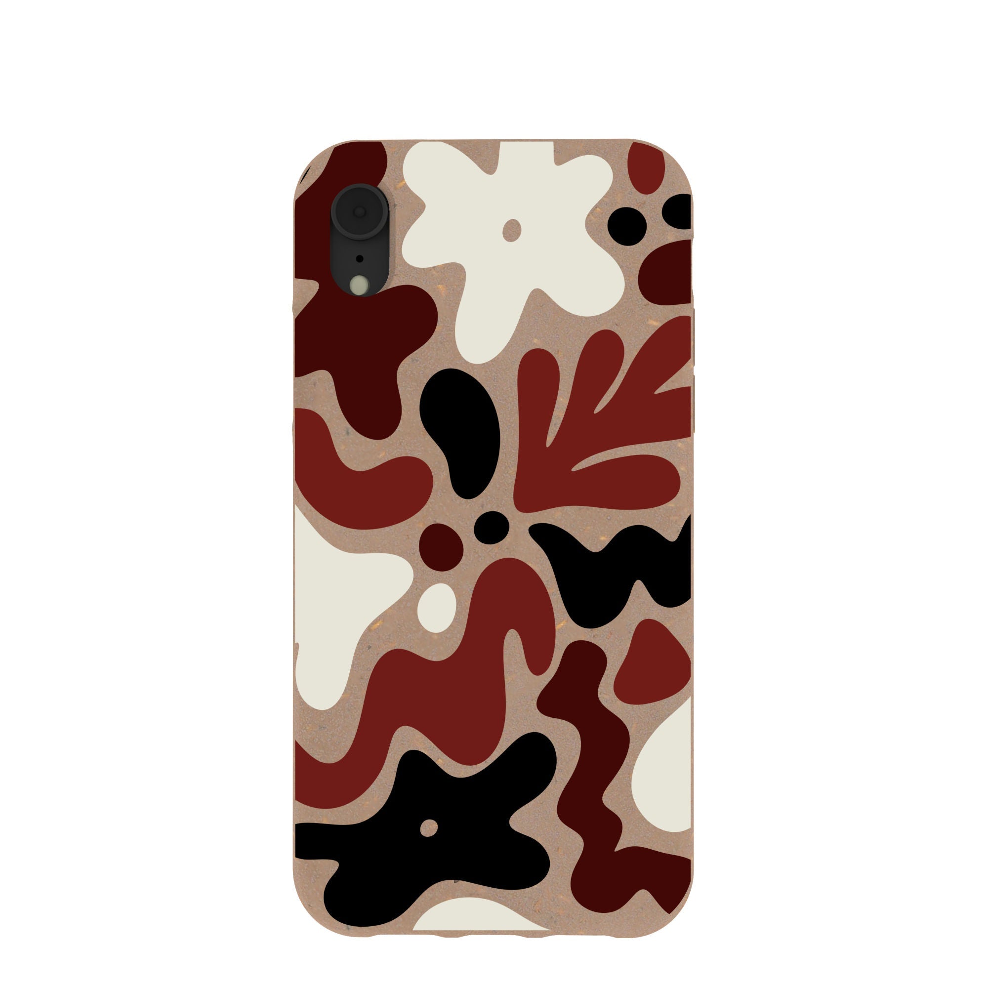 Chocolate Brown Earthy Curves iPhone XR Case Refurbished - Pela Case refurbished available on Cerqular