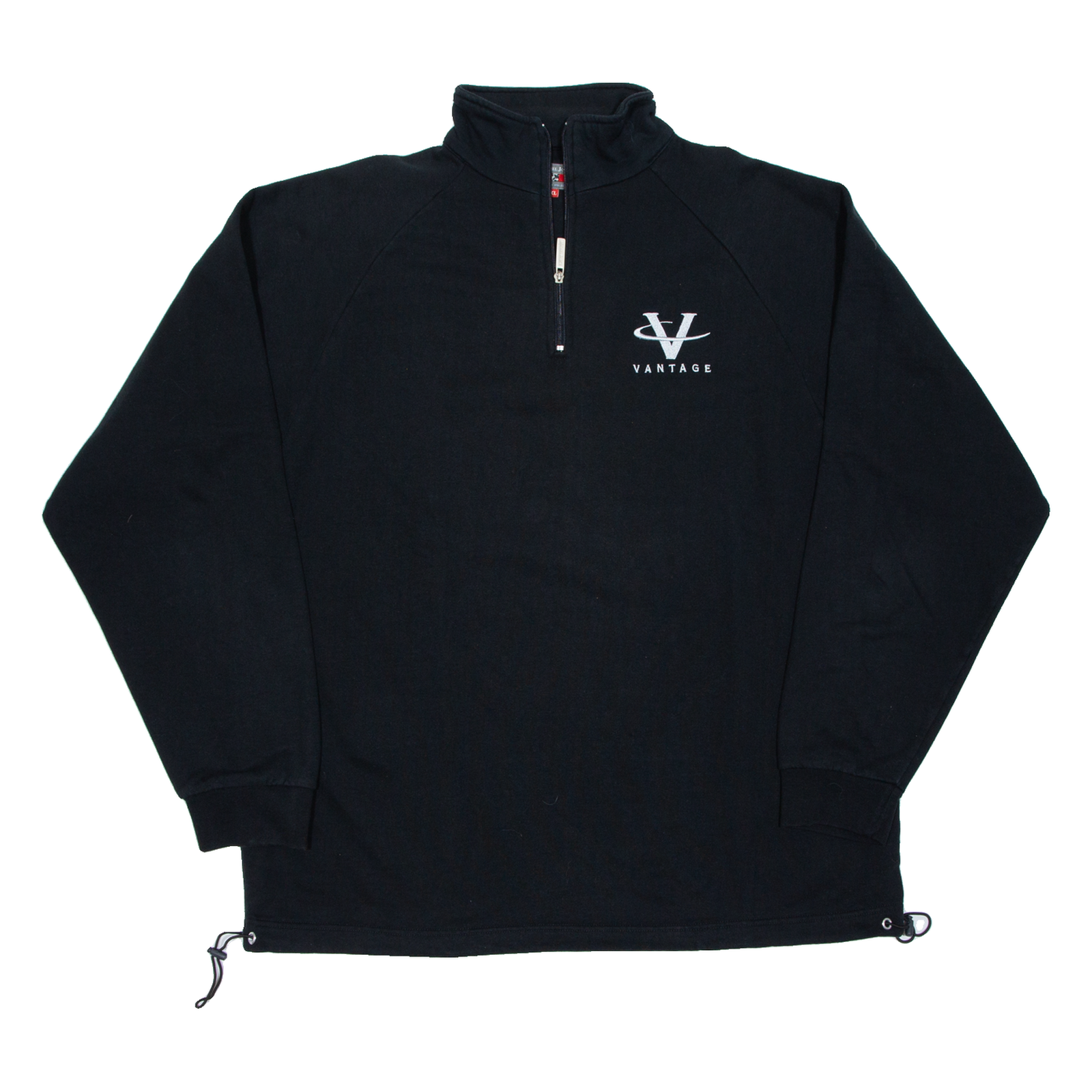 VINTAGE Mens Sweatshirt Black 1/4 Zip XL Refurbished - N/A refurbished available on Cerqular