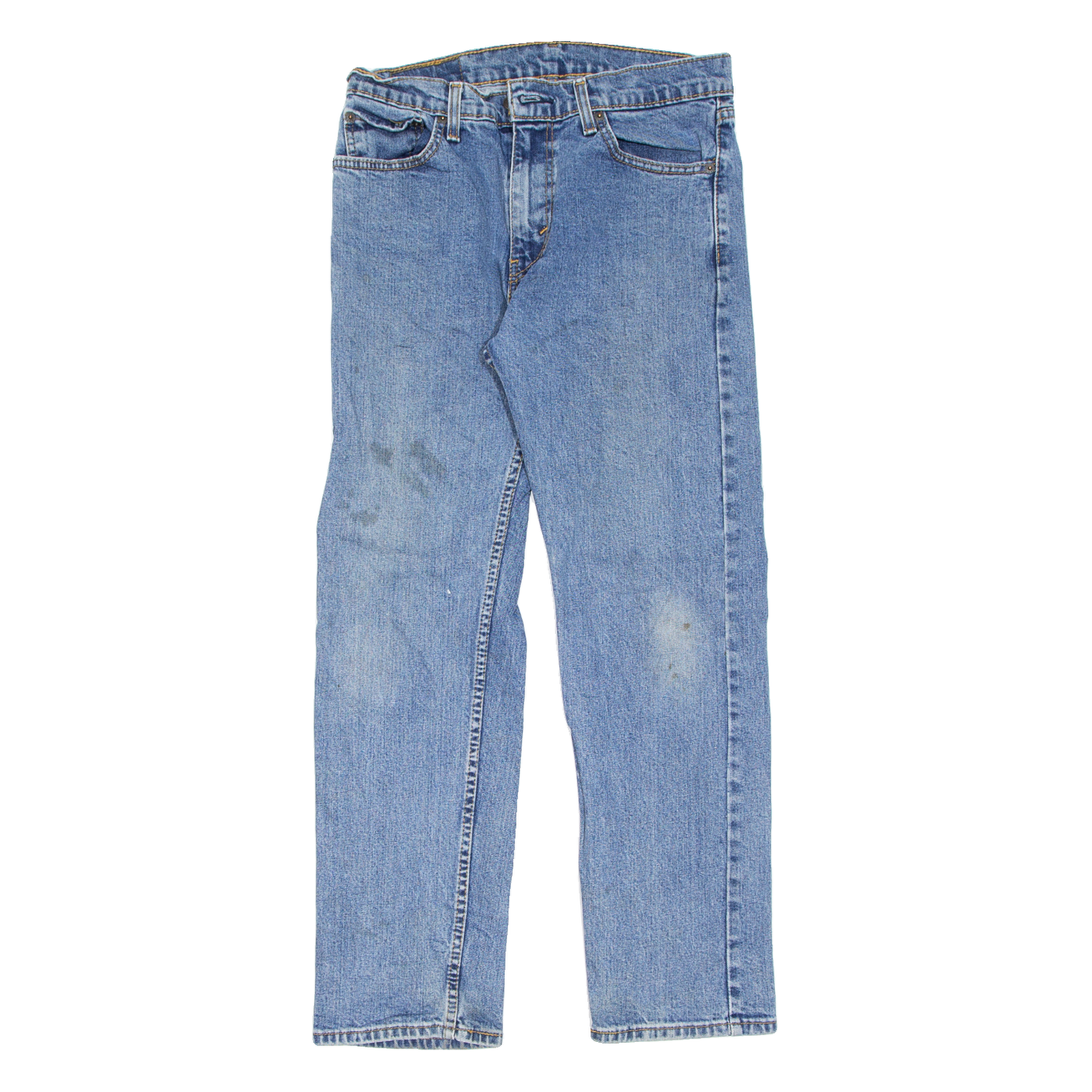 LEVI'S 505 Jeans Mens Blue Regular Straight Stone Wash W31 L30 Refurbished - N/A refurbished available on Cerqular
