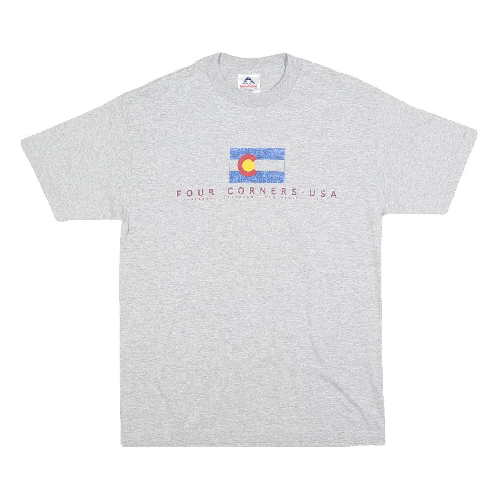 Buy ALSTYLE Mens Grey Four Corners USA Graphic T-Shirt M Short Sleeve Crew Neck Refurbished - $12.99 ALSTYLE Mens Grey Four Corners USA Graphic T-Shirt M Short Sleeve Crew Neck Refurbished - N/A refurbished available on Cerqular