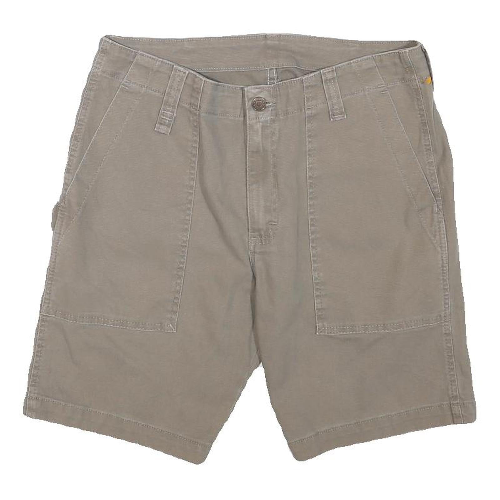 WRANGLER Mens Shorts Beige Casual L W34 Cotton Blend Comfortable Fit Refurbished - N/A refurbished available on Cerqular