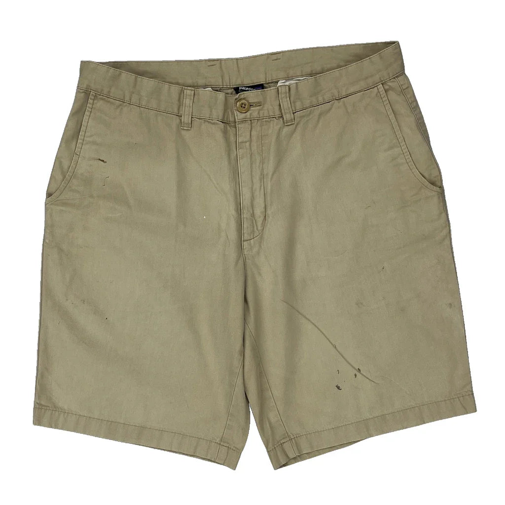 Patagonia Chino Shorts - 34W 10L Beige Cotton Refurbished - Thrifted (note: this is a term often used to describe second- refurbished available on Cerqular