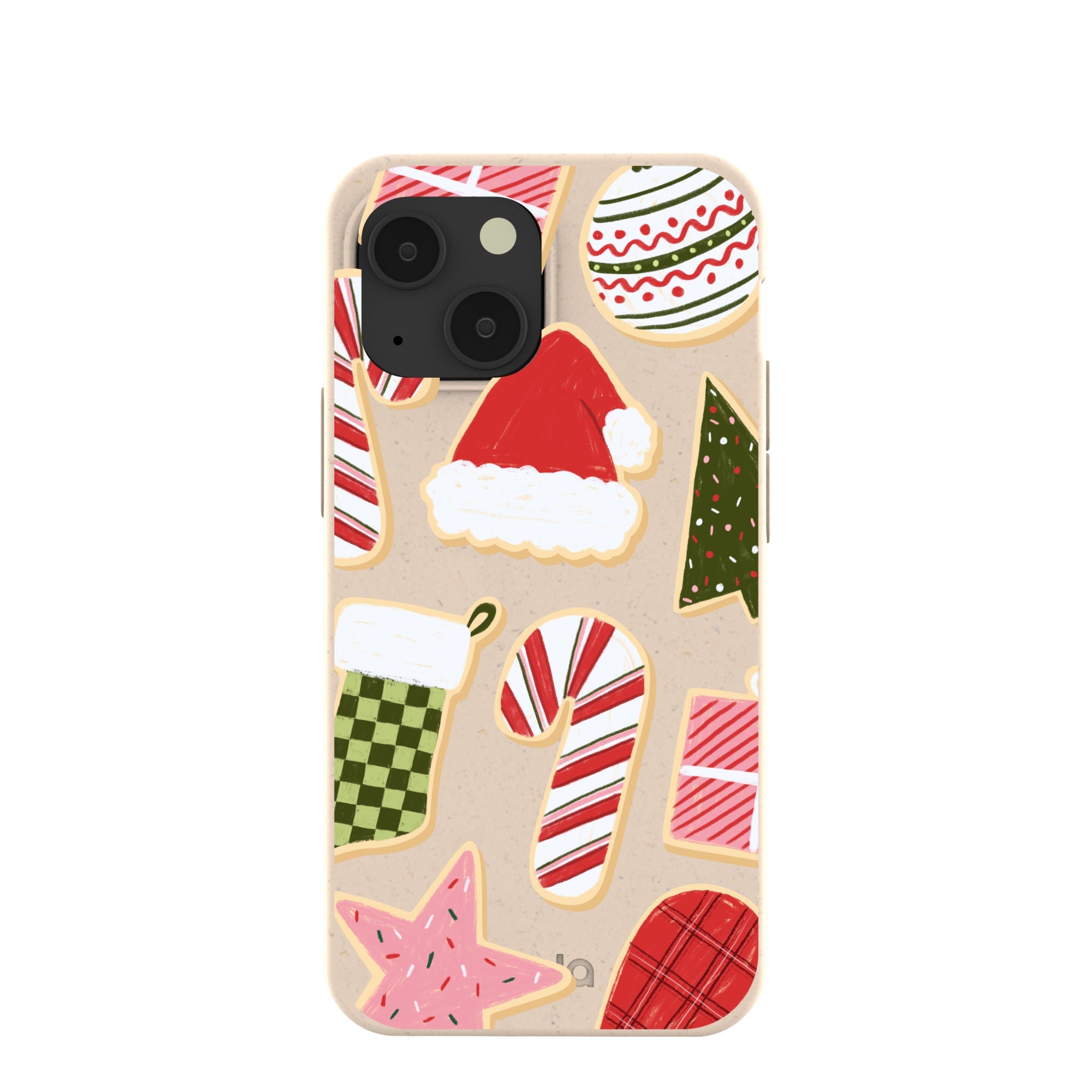 Seashell Festive Cookies iPhone 13 Mini Case Refurbished - Pela Case refurbished available on Cerqular