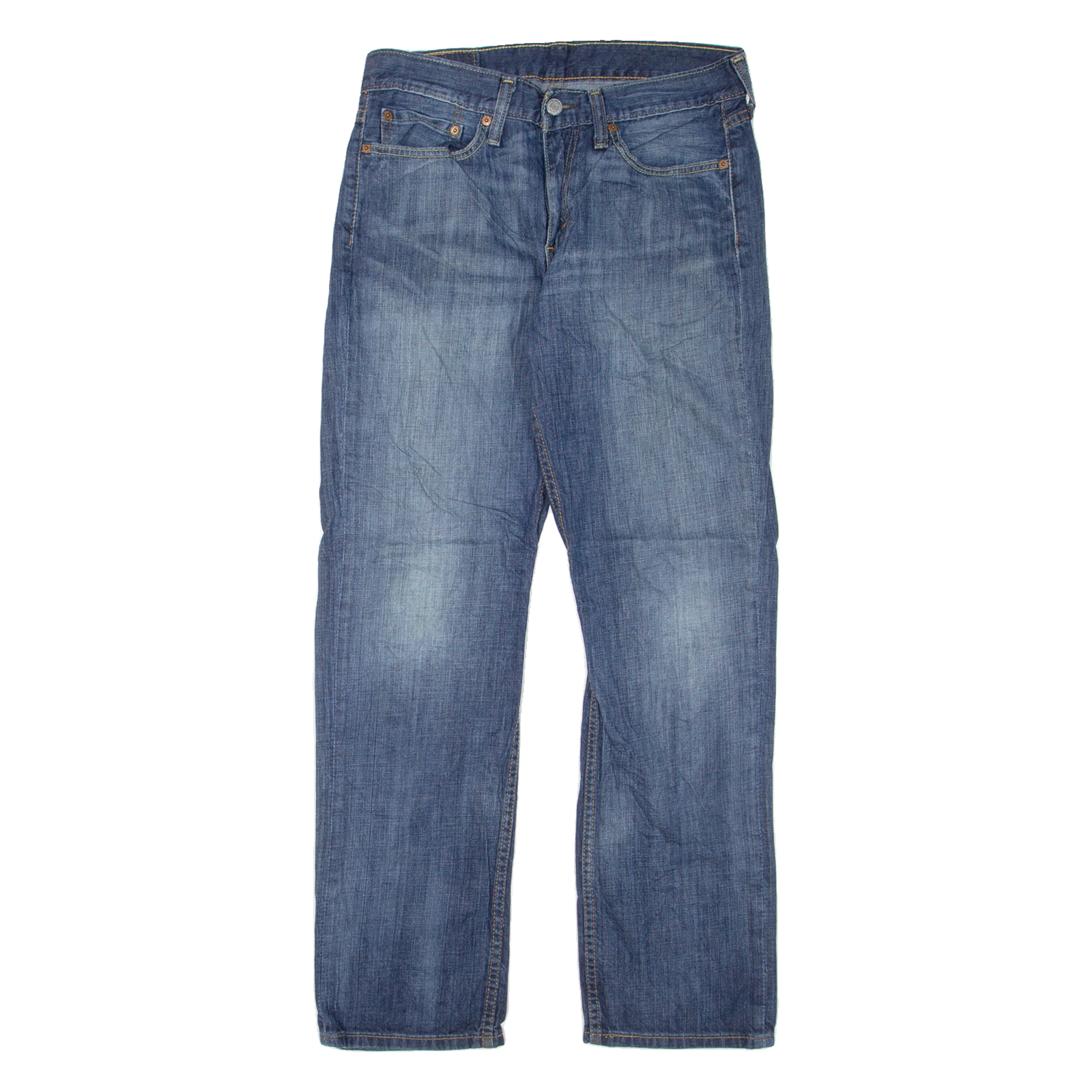 LEVI'S 514 Jeans Mens Blue Slim Straight Stone Wash W31 L30 Refurbished - N/A refurbished available on Cerqular