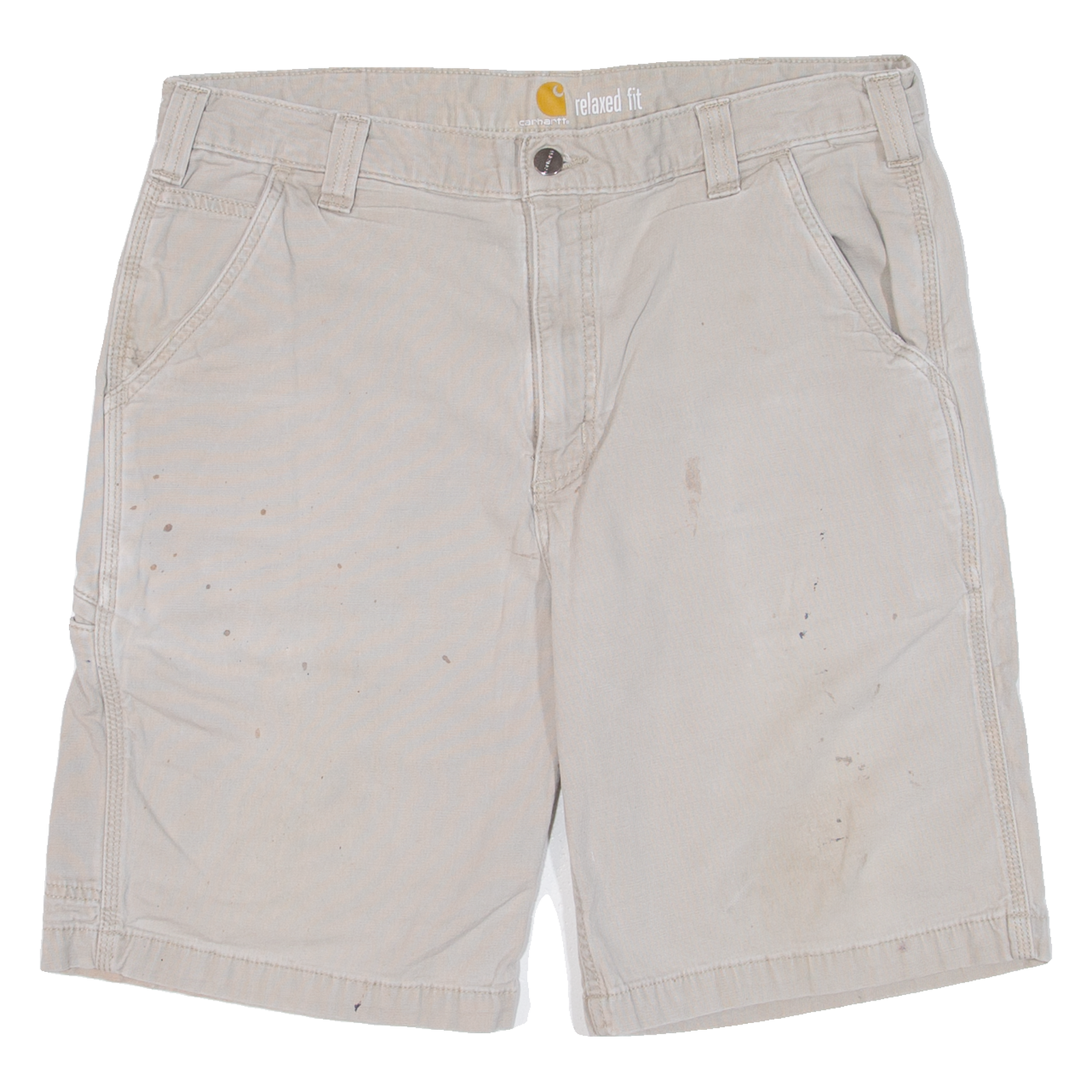 CARHARTT Mens Workwear Shorts Grey Relaxed L W36 Refurbished - N/A refurbished available on Cerqular