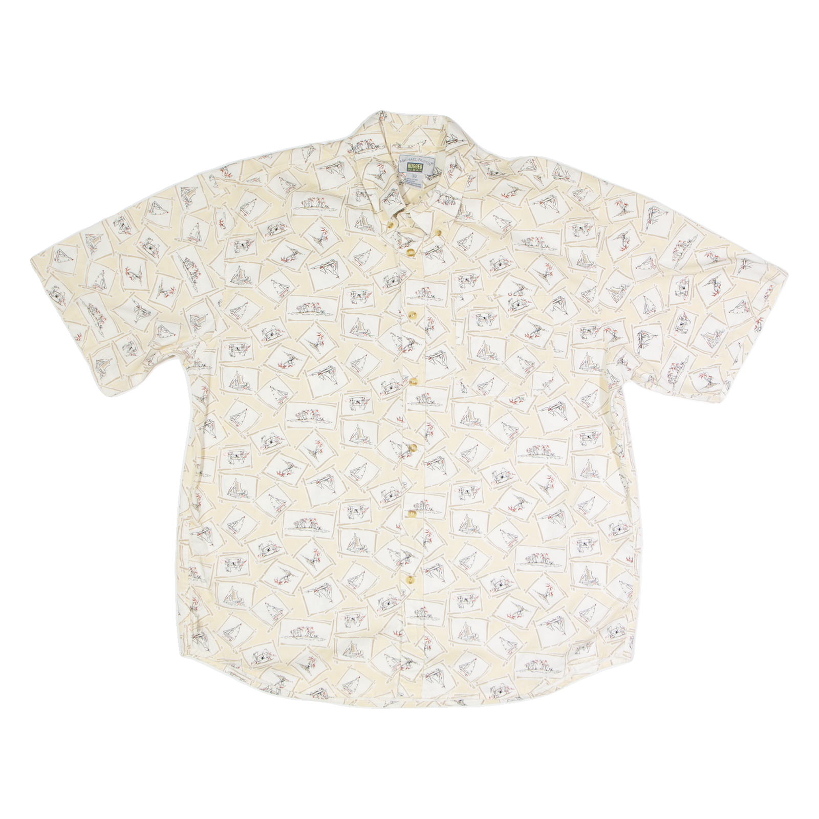 Buy MICHAEL AUSTIN Mens Shirt Beige Geometric XL Refurbished - $18.19 MICHAEL AUSTIN Mens Shirt Beige Geometric XL Refurbished - N/A refurbished available on Cerqular