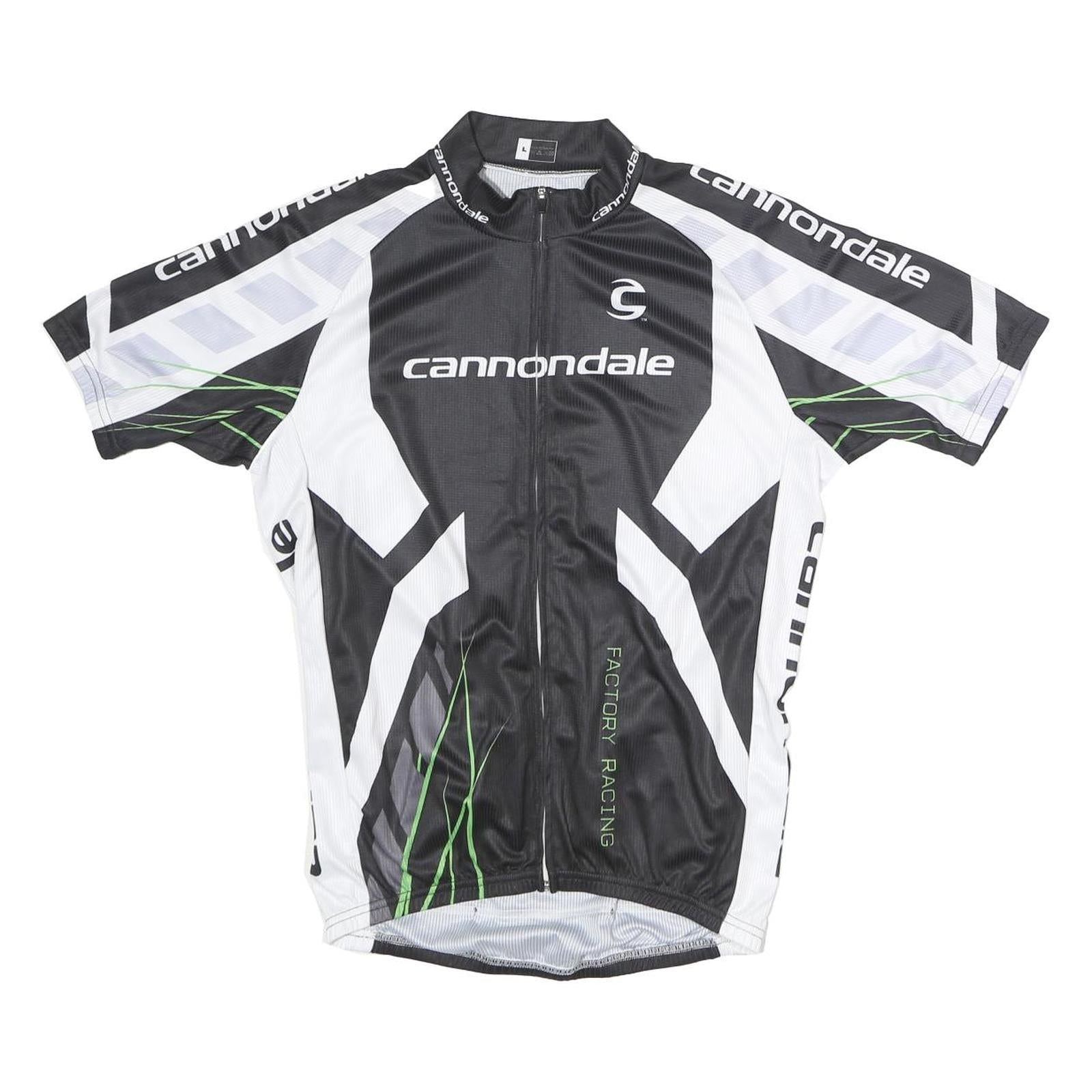 Buy CANNONDALE Mens Black & White Factory Racing Cycling Jersey L Short Sleeve Full Refurbished - $23.39 CANNONDALE Mens Black & White Factory Racing Cycling Jersey L Short Sleeve Full Refurbished - N/A refurbished available on Cerqular