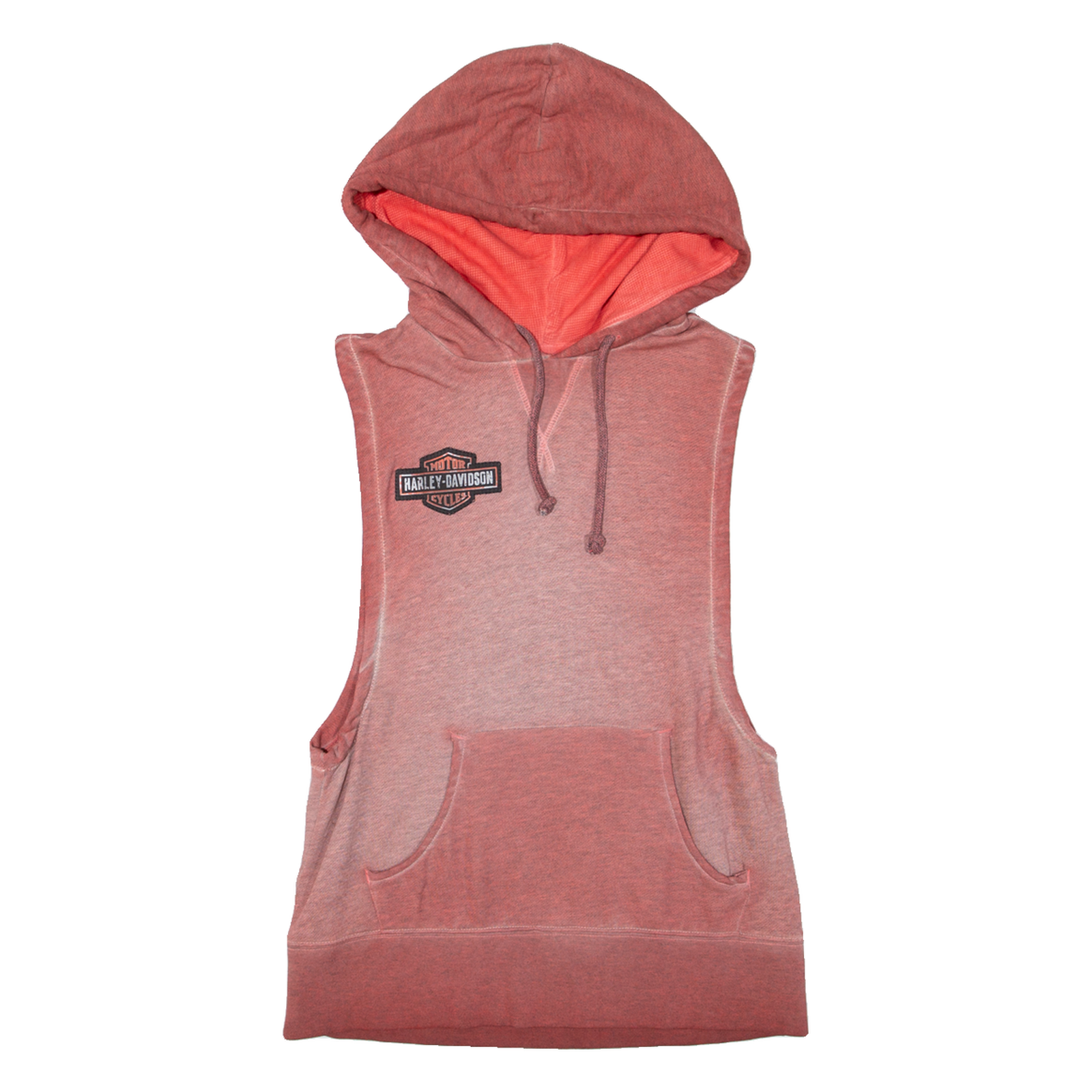 HARLEY DAVIDSON Sleeveless Mens Red Hoodie S Refurbished - N/A refurbished available on Cerqular