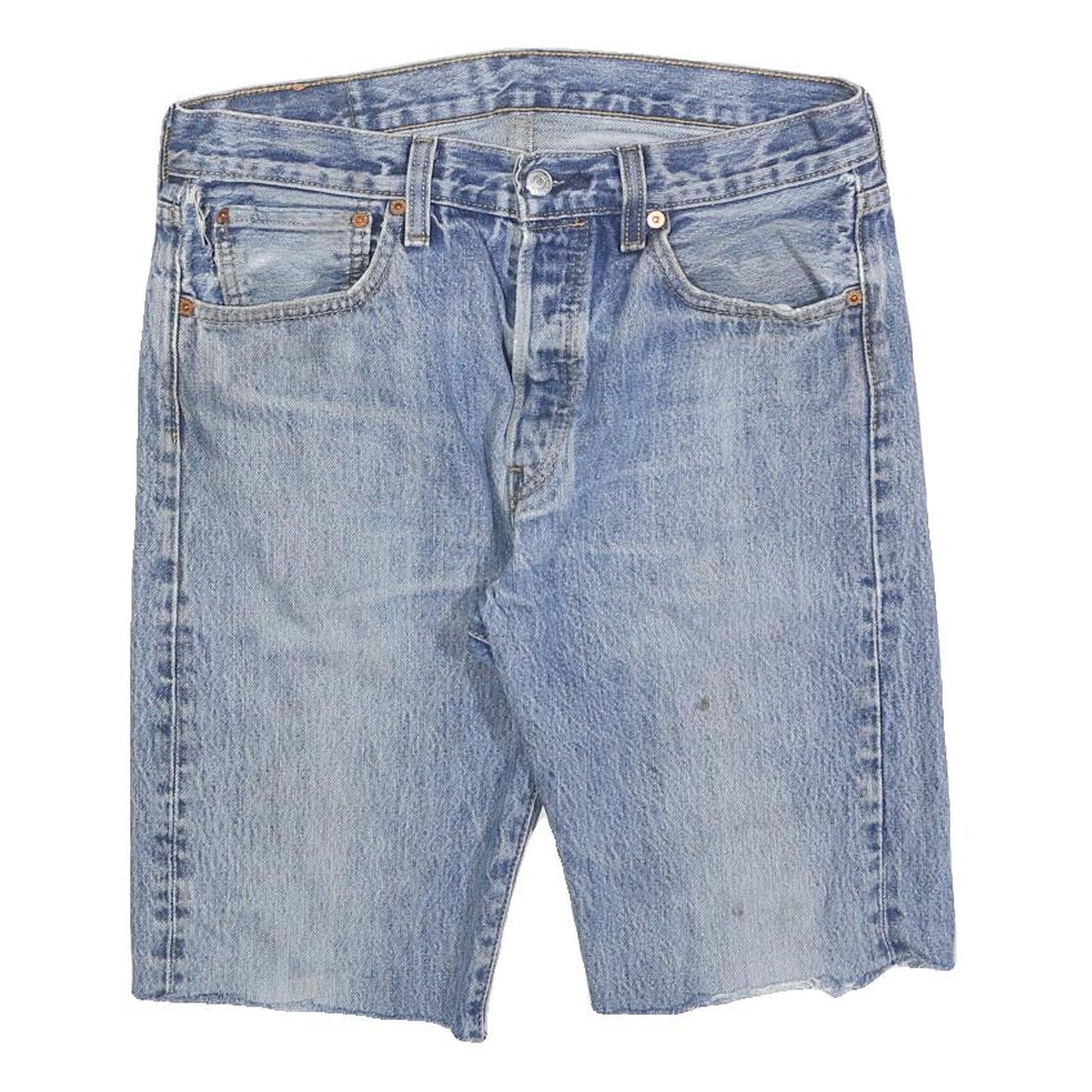 LEVI'S Mens Denim Blue Cut-Off Shorts M W32 Casual Cotton Blend Refurbished - N/A refurbished available on Cerqular