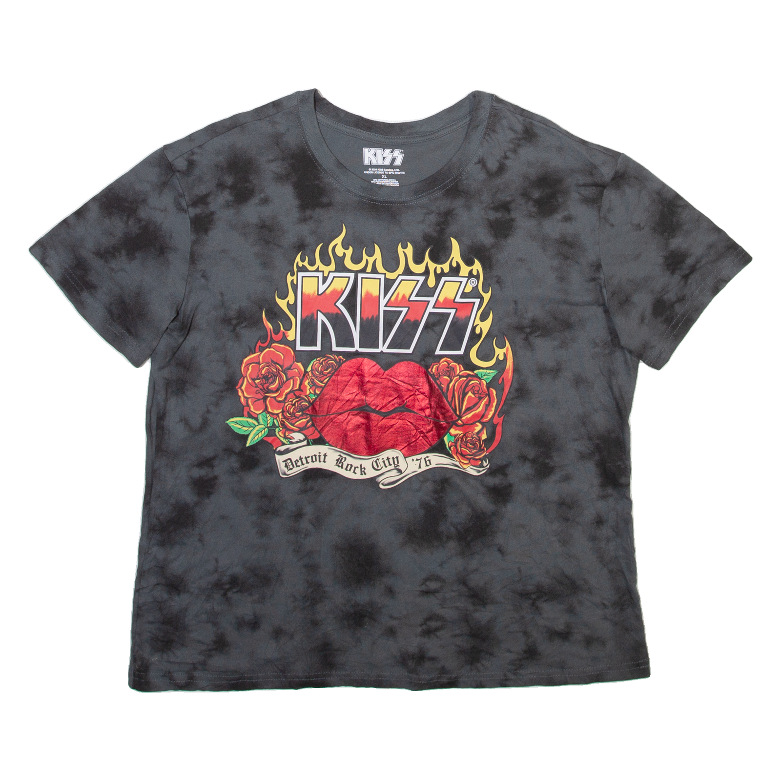 KISS Womens Band T-Shirt Grey XL Refurbished - N/A refurbished available on Cerqular