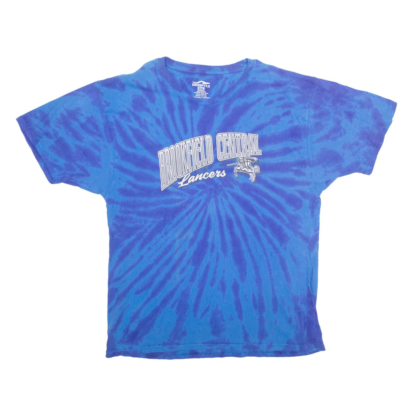 OHIOPYLE Brookfield Central Lancers Tie Dye Mens T-Shirt Blue USA 2XL Refurbished - N/A refurbished available on Cerqular