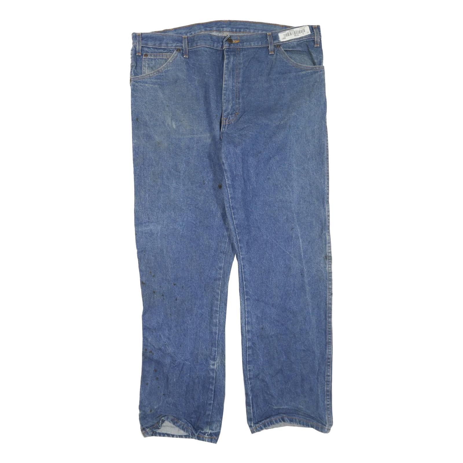DICKIES Mens Regular Fit Blue Denim Jeans W40 L32 Cotton Blend Zip Classic Refurbished - N/A refurbished available on Cerqular
