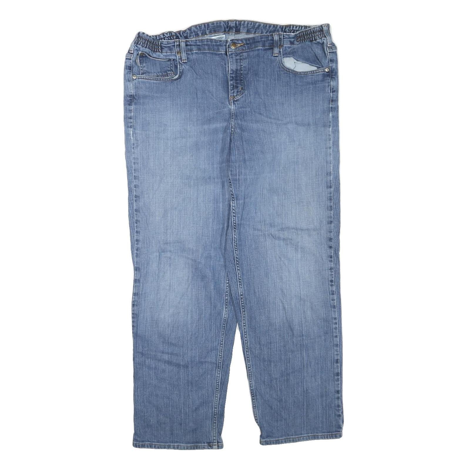 CARHARTT Womens Blue Regular Fit Straight Denim Light Wash Jeans W40 L32 Relaxed Refurbished - N/A refurbished available on Cerqular