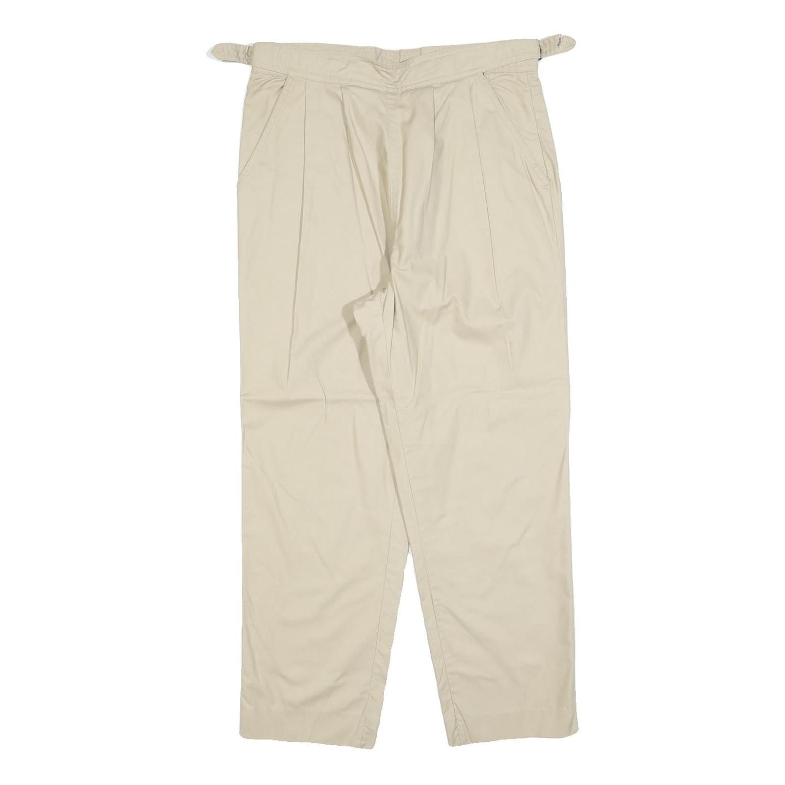 Buy Womens Cotton Blend Beige Regular Fit Straight Leg Trousers W30 L25 Zip Closure Refurbished - $23.39 Womens Cotton Blend Beige Regular Fit Straight Leg Trousers W30 L25 Zip Closure Refurbished - N/A refurbished available on Cerqular