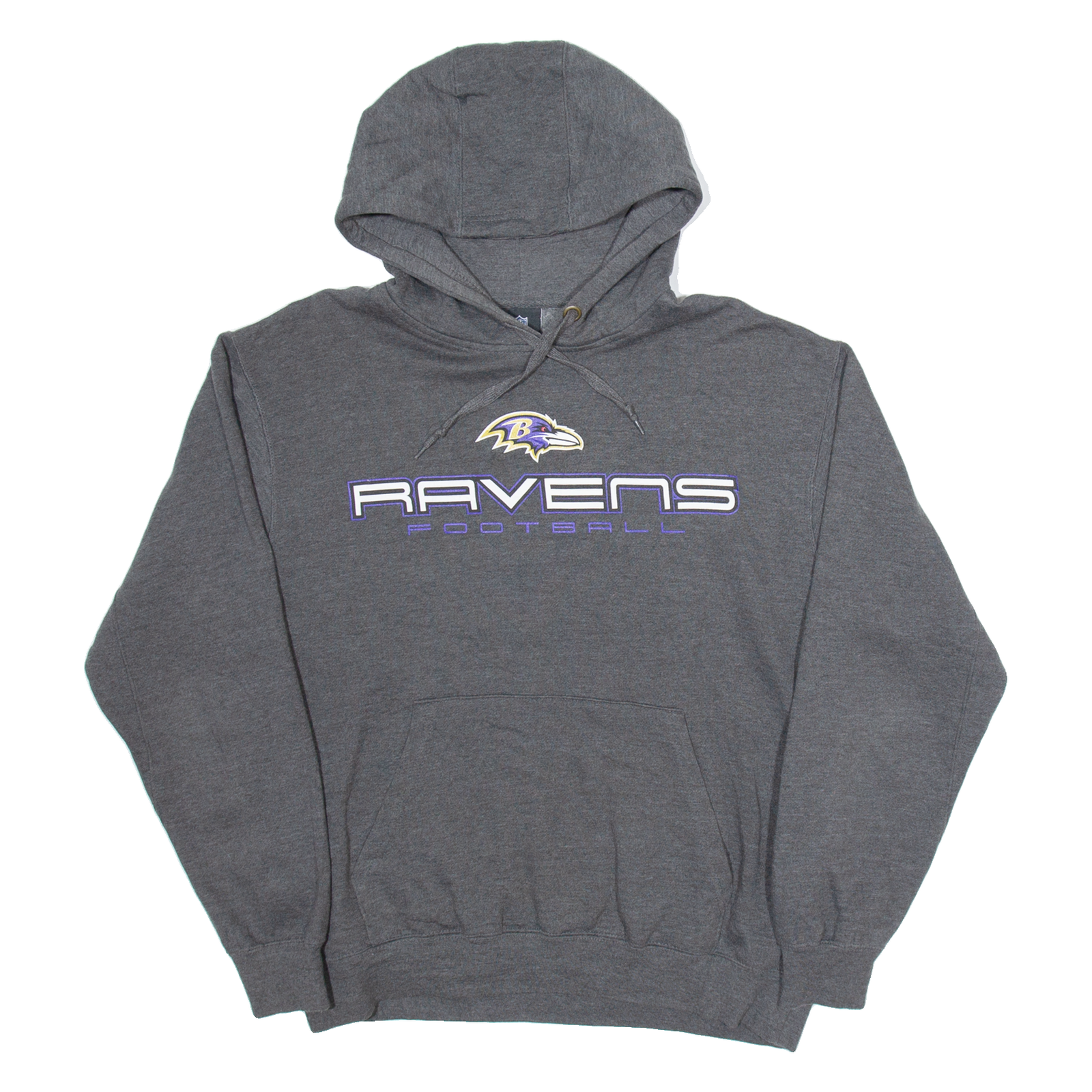 NFL Ravens Football Mens Grey Hoodie USA M Refurbished - N/A refurbished available on Cerqular