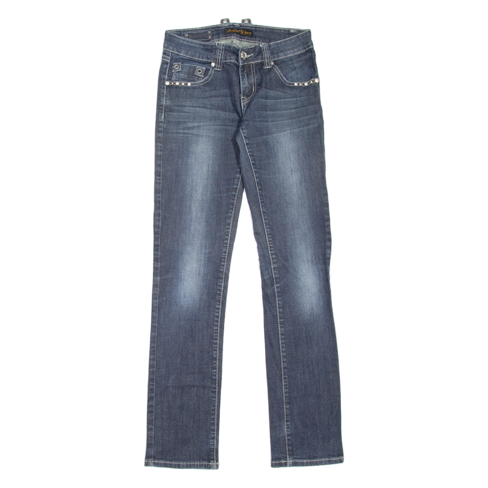 LIUCE'S Womens Jeans Blue Slim Skinny Stone Wash W25 L31 Refurbished - N/A refurbished available on Cerqular