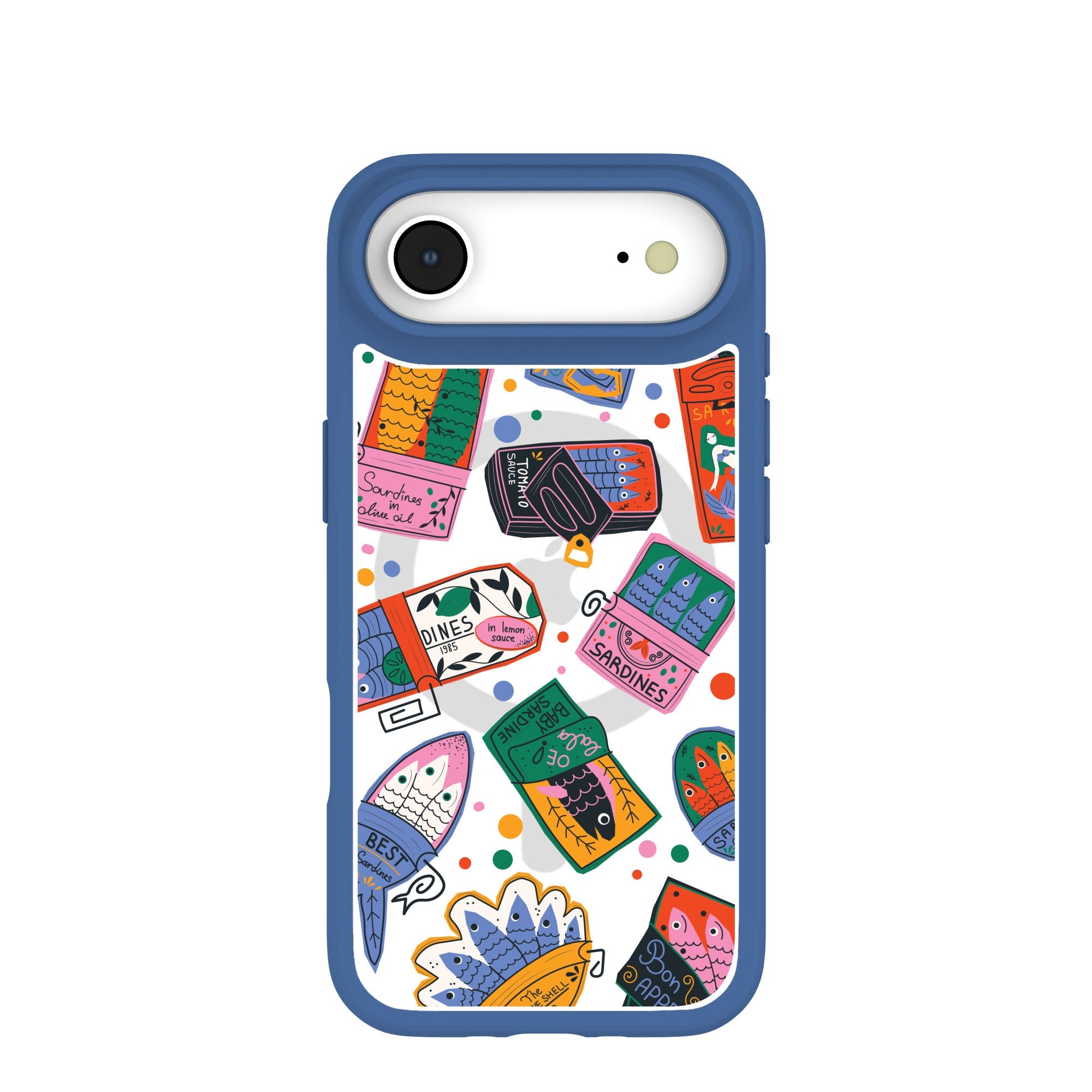 Clear Sardine Cans iPhone Air Case With True Blue Ridge (MagSafe included) Refurbished - Pela Case refurbished available on Cerqular