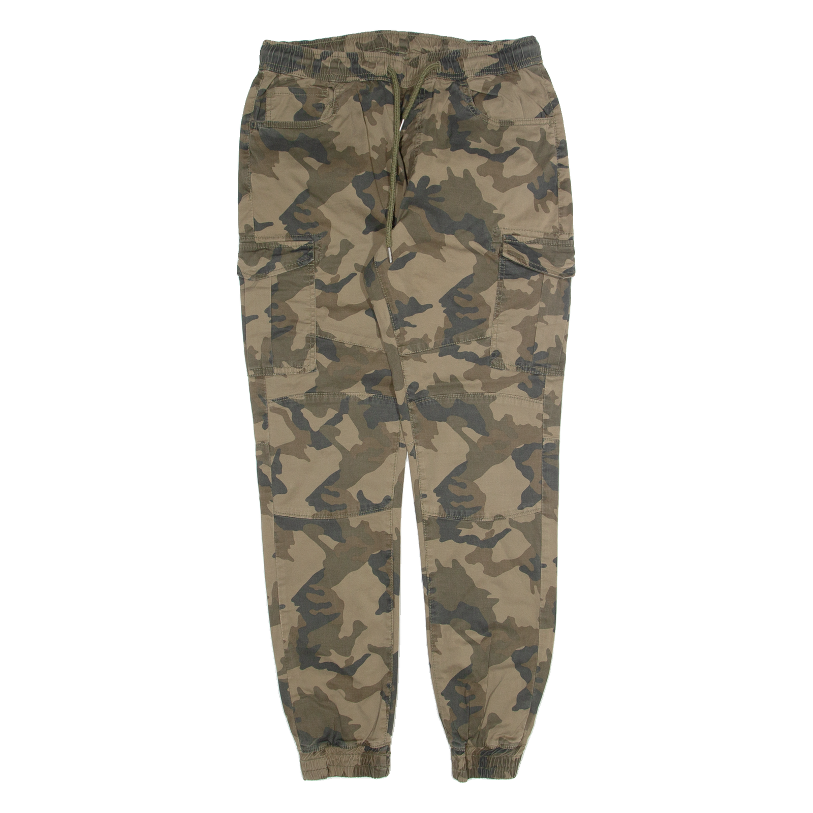 FSBN Camo Jogger Mens Trousers Green Slim Tapered W28 L28 Refurbished - N/A refurbished available on Cerqular