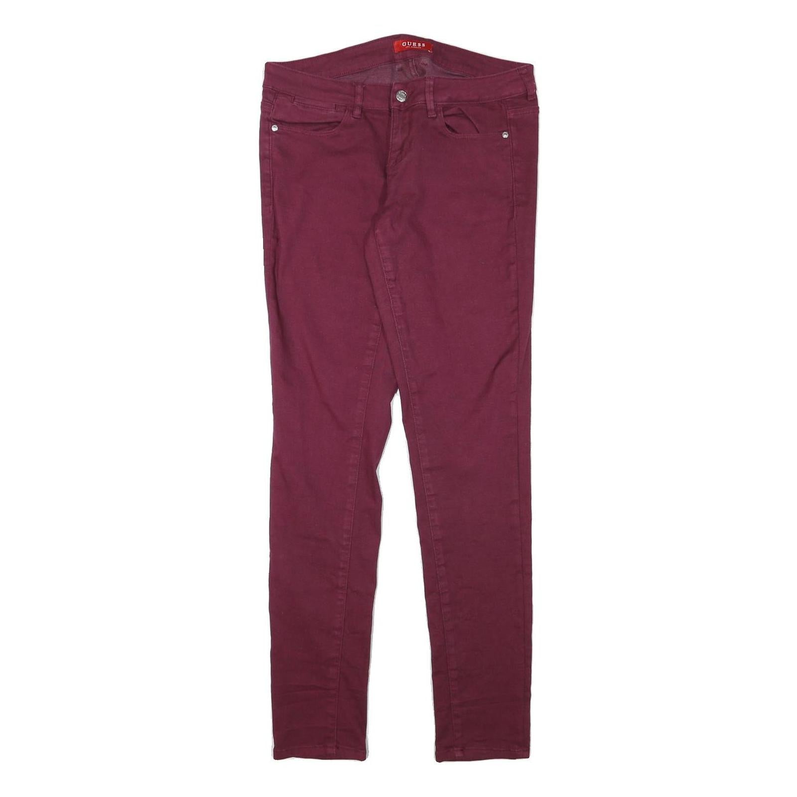 GUESS Womens Jeans Wine Slim Skinny Denim W30 L31 Slim Fit Stretch Cotton Refurbished - N/A refurbished available on Cerqular