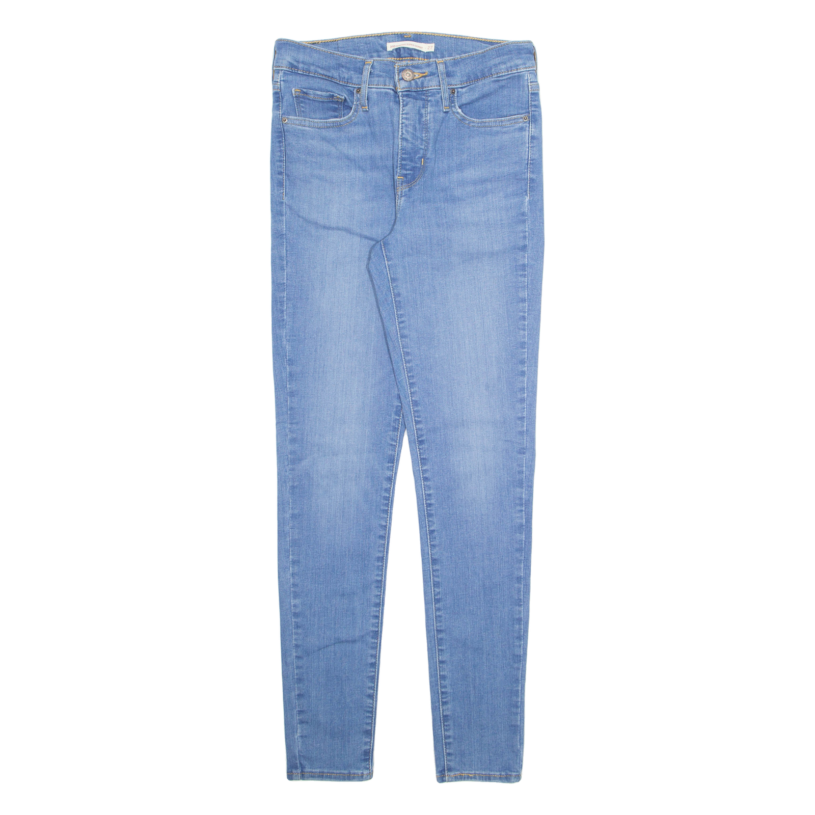 LEVI'S Womens Jeans Blue Regular Skinny Stone Wash W27 L29 Refurbished - N/A refurbished available on Cerqular