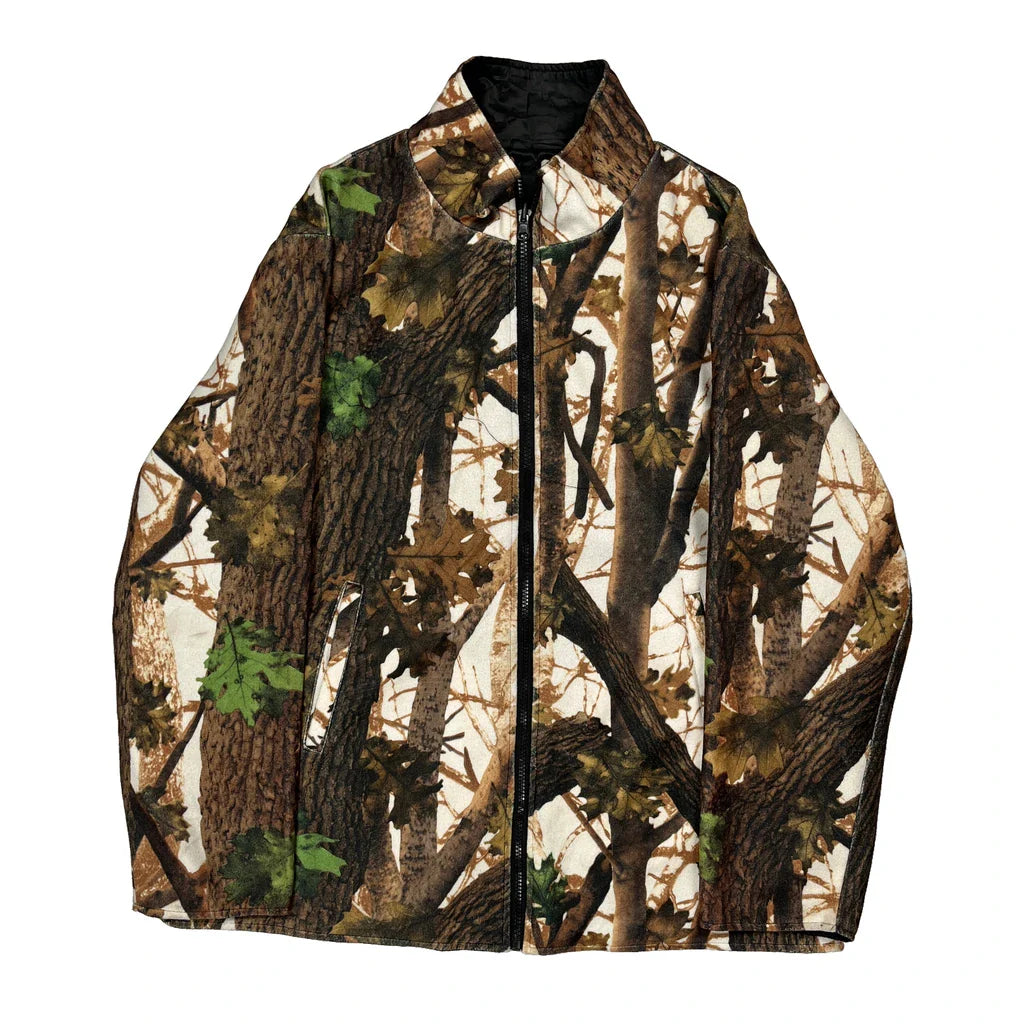 Mossy Oak Camo Jacket - XL Green Polyester Refurbished - Thrifted (note: this is a term often used to describe second- refurbished available on Cerqular