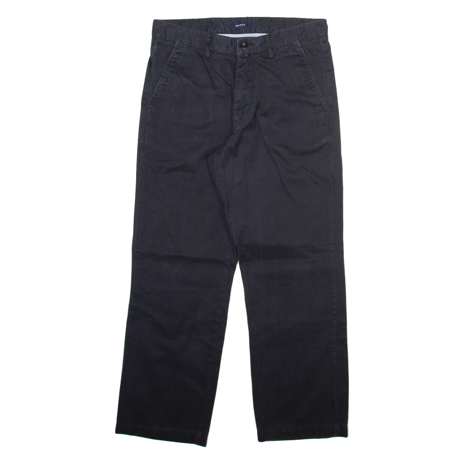 GANT Mens Trousers Grey Regular Straight W32 L28 Refurbished - N/A refurbished available on Cerqular