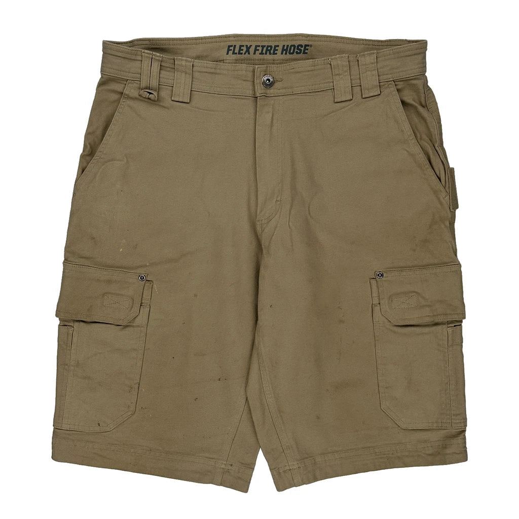 Buy Flex Fire Hose Duluth Cargo Shorts - 36W 13L Khaki Cotton Refurbished - $44.21 Flex Fire Hose Duluth Cargo Shorts - 36W 13L Khaki Cotton Refurbished - Thrifted (note: this is a term often used to describe second- refurbished available on Cerqular