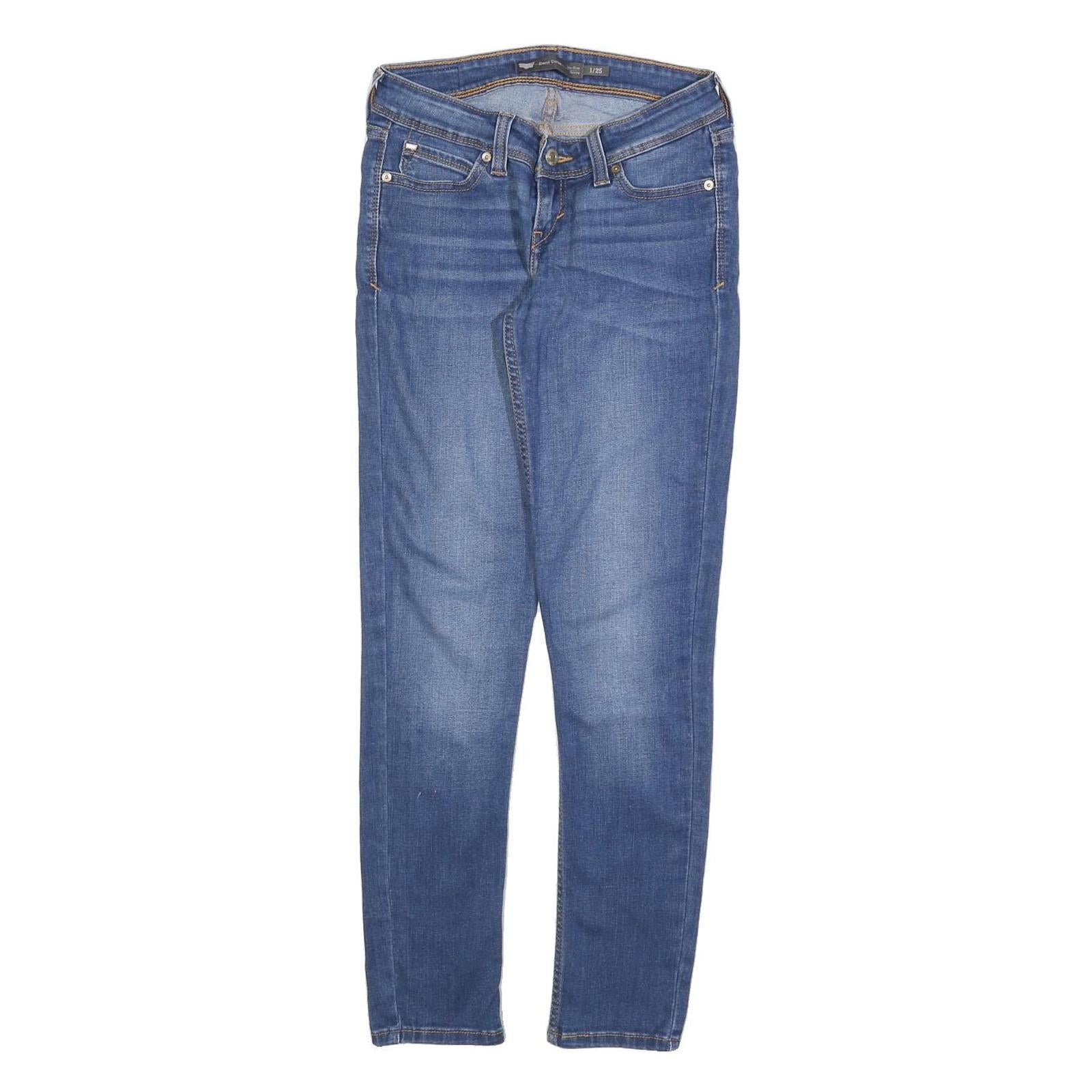 LEVI'S Womens Jeans Blue Slim Skinny Denim Medium W25 L27 Stylish Comfort Zip Refurbished - N/A refurbished available on Cerqular