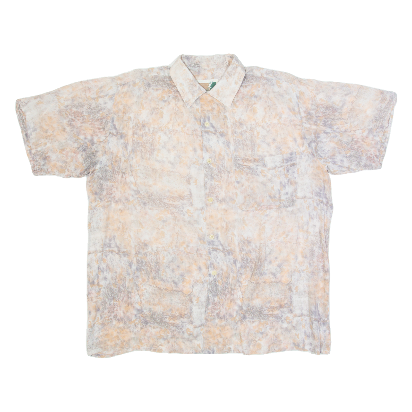 CASUAL LAND Mens Shirt Grey Crazy Pattern L Refurbished - N/A refurbished available on Cerqular