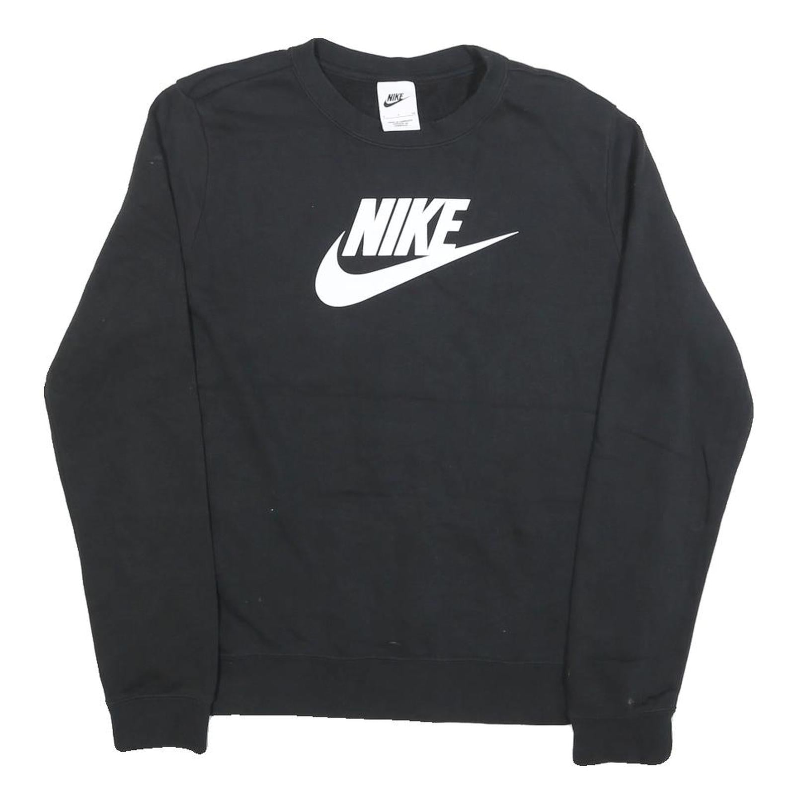 Buy NIKE Mens Black Crew Neck S Cotton Blend Sweatshirt Athletic Casual Pullover Refurbished - $41.59 NIKE Mens Black Crew Neck S Cotton Blend Sweatshirt Athletic Casual Pullover Refurbished - N/A refurbished available on Cerqular