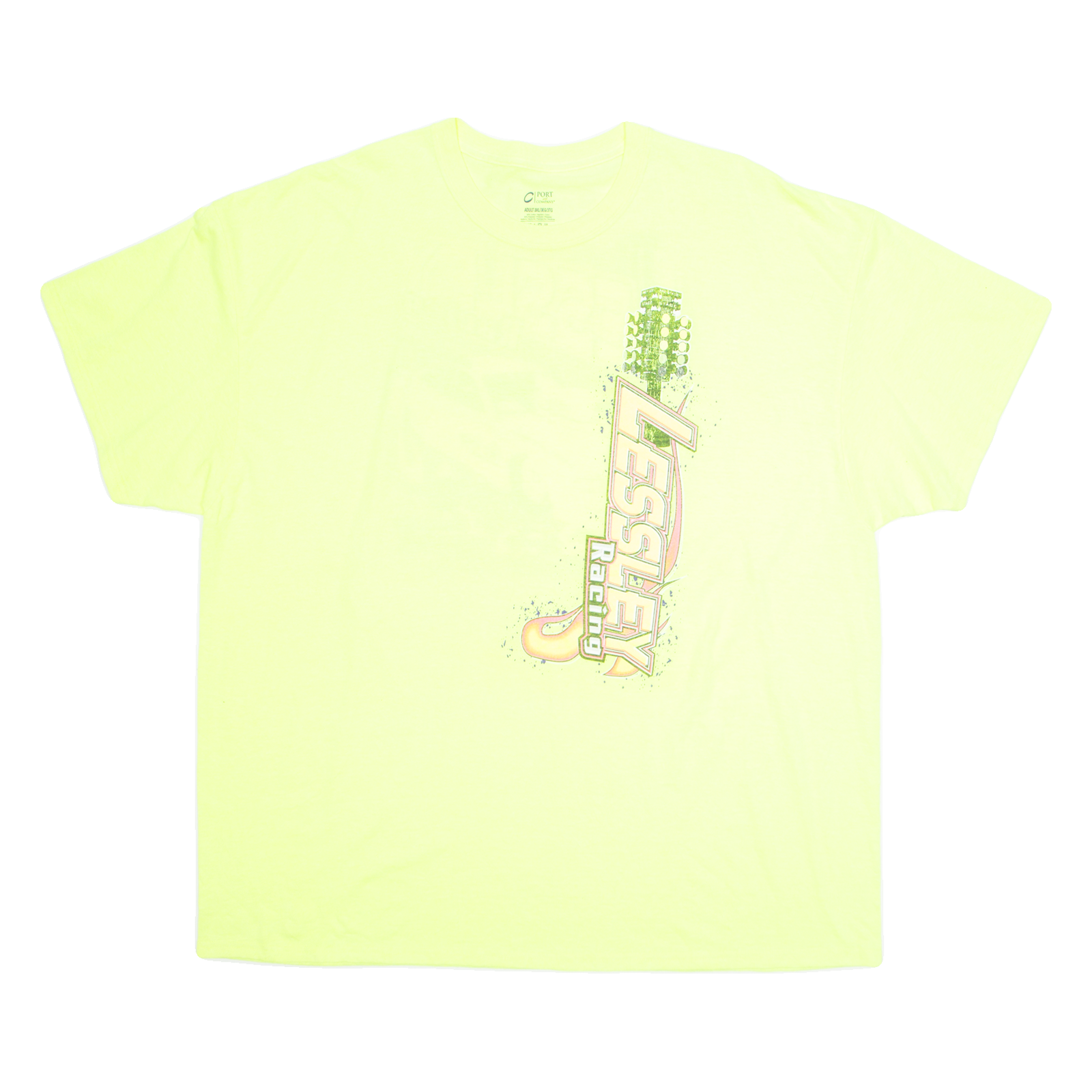 Lessley Racing Mens T-Shirt Yellow 3XL Refurbished - N/A refurbished available on Cerqular