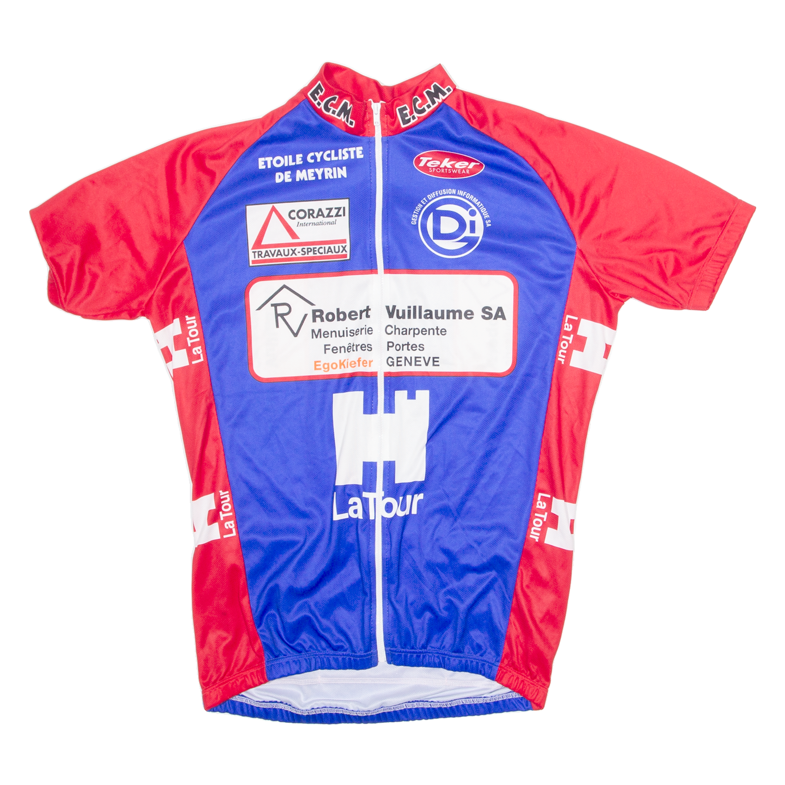 TEKER Cycling Mens Jersey Blue 1/4 Zip XL Refurbished - N/A refurbished available on Cerqular