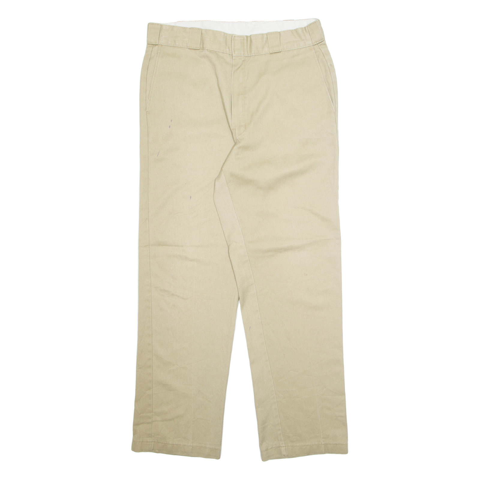 DICKIES Chino Mens Trousers Beige Regular Straight W34 L32 Refurbished - N/A refurbished available on Cerqular