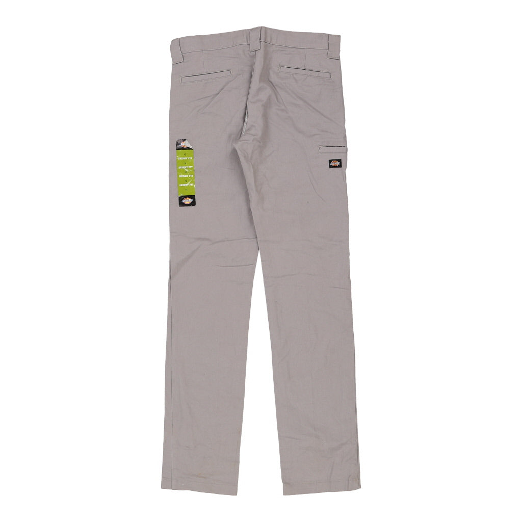 Dickies Skinny Trousers - 30W UK 10 Grey Polyester Blend Refurbished - Thrifted (note: this is a term often used to describe second- refurbished available on Cerqular