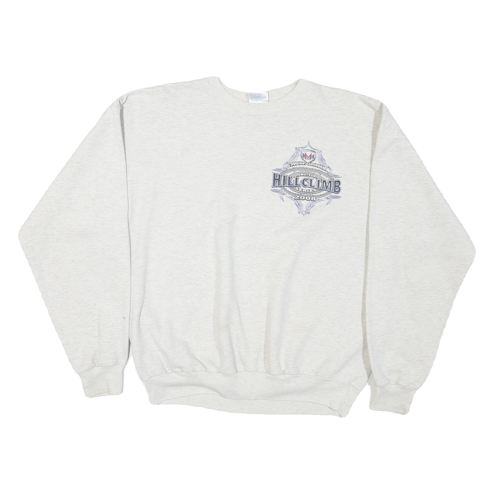 Mens Cream Hillclimb Graphic Pullover Crew Neck L Cotton Blend Jersey Motocross Refurbished - N/A refurbished available on Cerqular