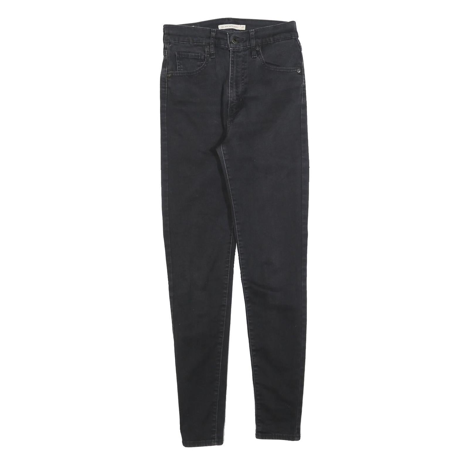 LEVI'S Womens Slim Black Jeans Denim W27 L30 Zip Cotton Blend Stylish Refurbished - N/A refurbished available on Cerqular