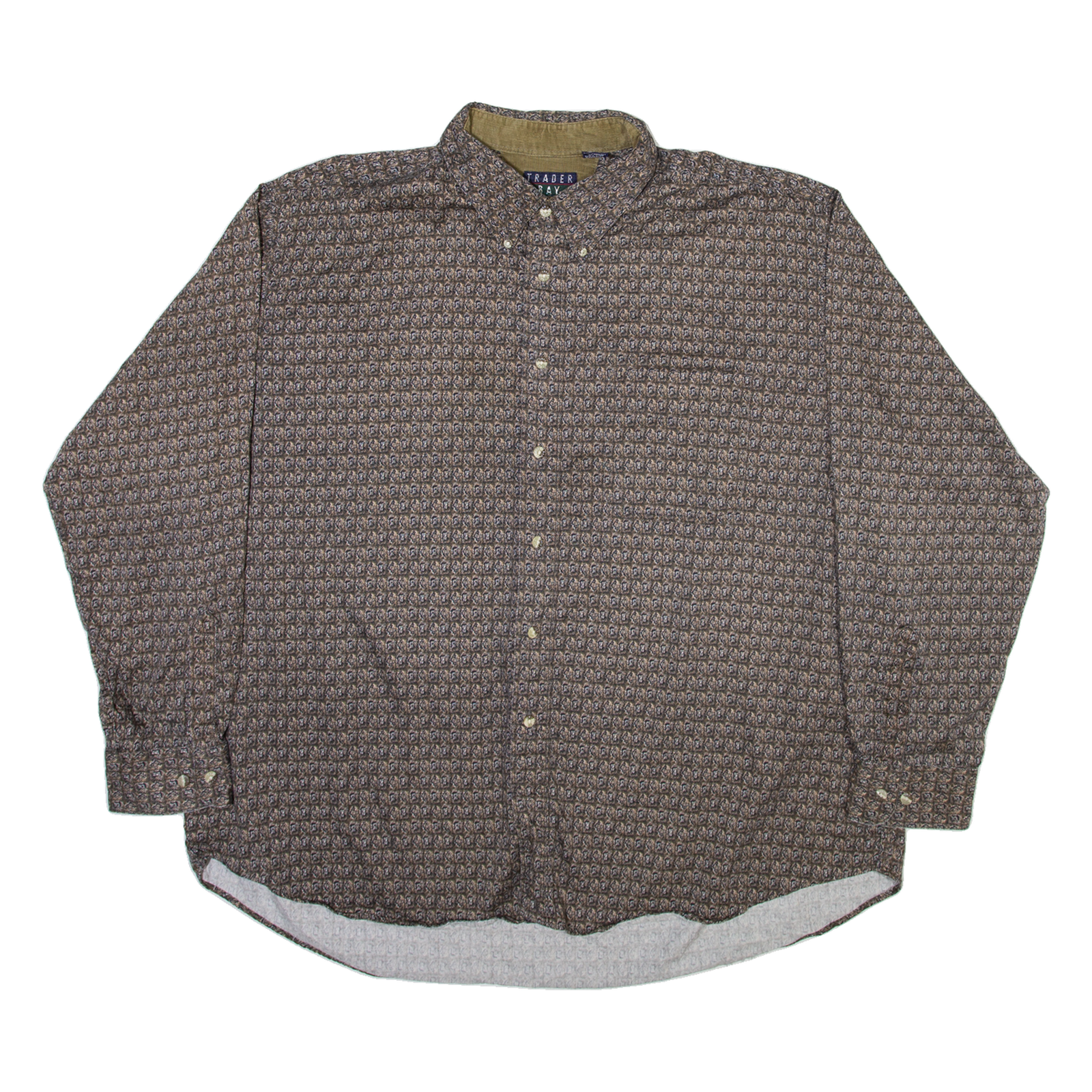 Buy TRADER BAY Mens Shirt Brown Crazy Pattern Long Sleeve 2XL Refurbished - $18.19 TRADER BAY Mens Shirt Brown Crazy Pattern Long Sleeve 2XL Refurbished - N/A refurbished available on Cerqular